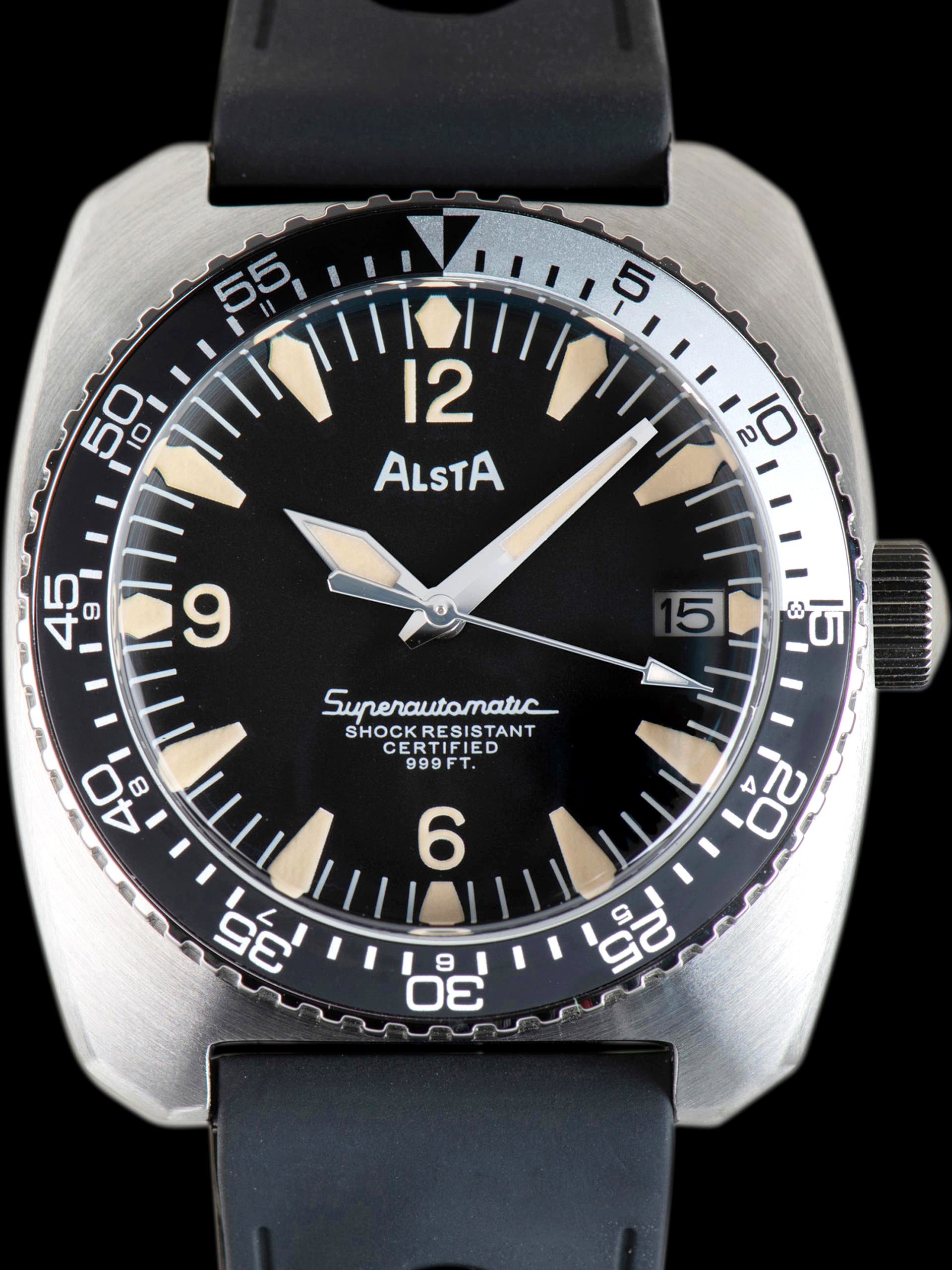 Nautoscaph Superautomatic W/ Rubber Dive Strap