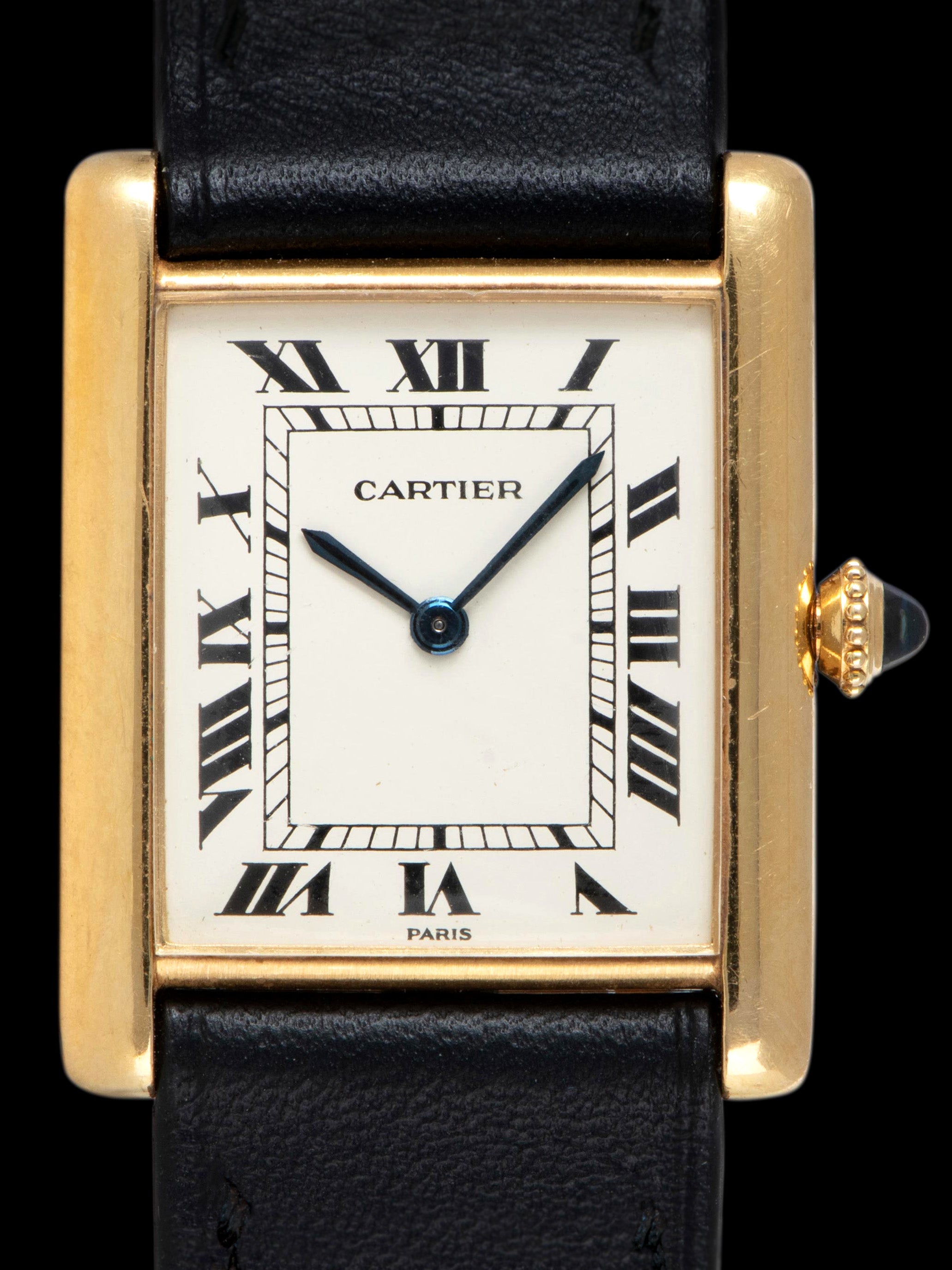 Very Rare Cartier Tank Paris 18K Yellow Gold Watch