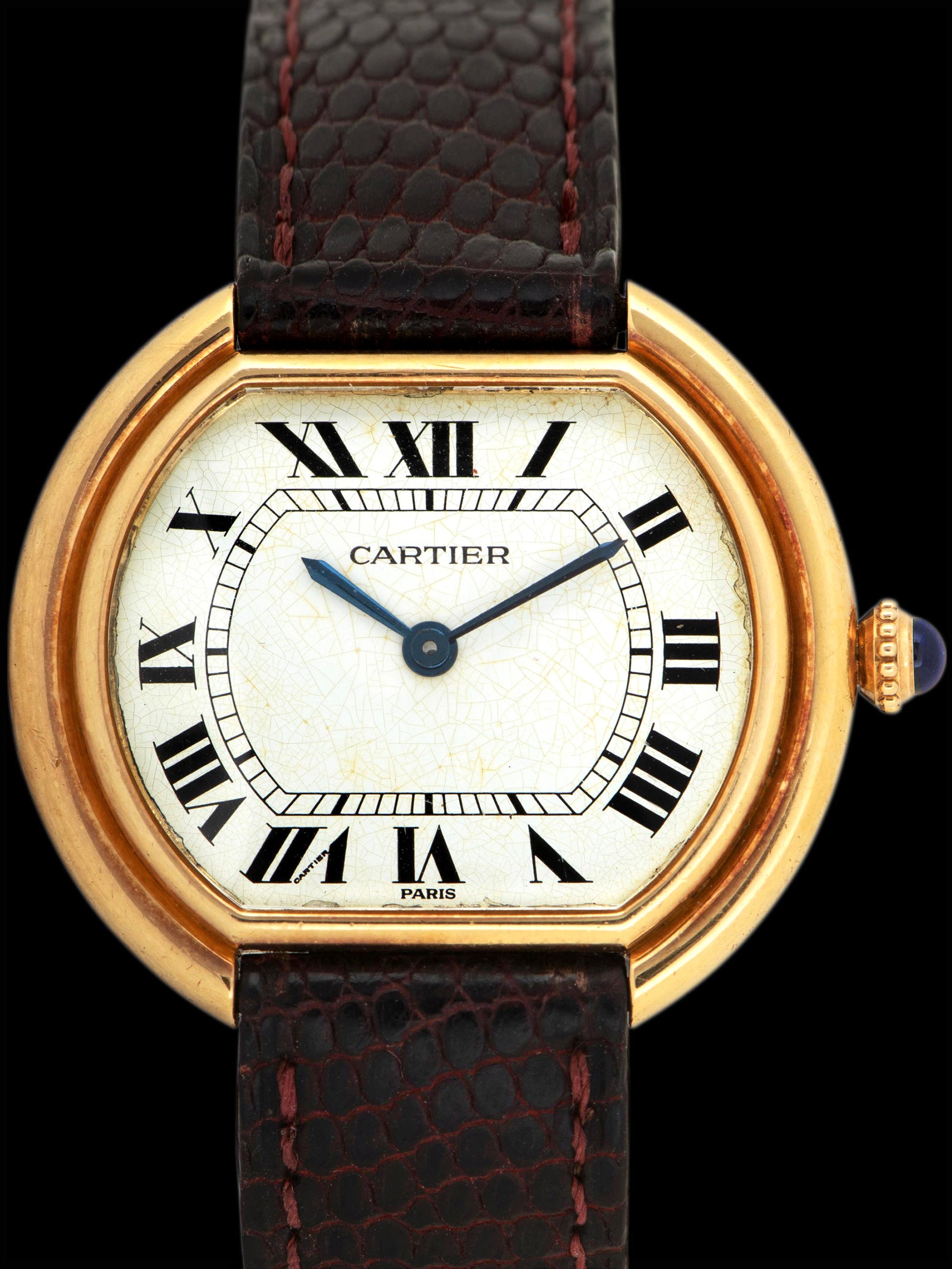 1970s Cartier Paris Ellipse (Ref. 78091) 18K YG