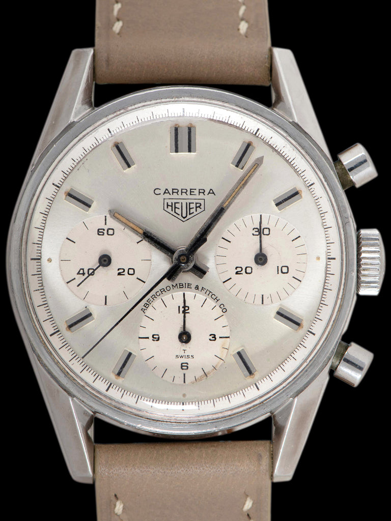*Unpolished* 1960s Heuer Carrera 12 (Ref. 2447s) "Abercrombie & Fitch Co."