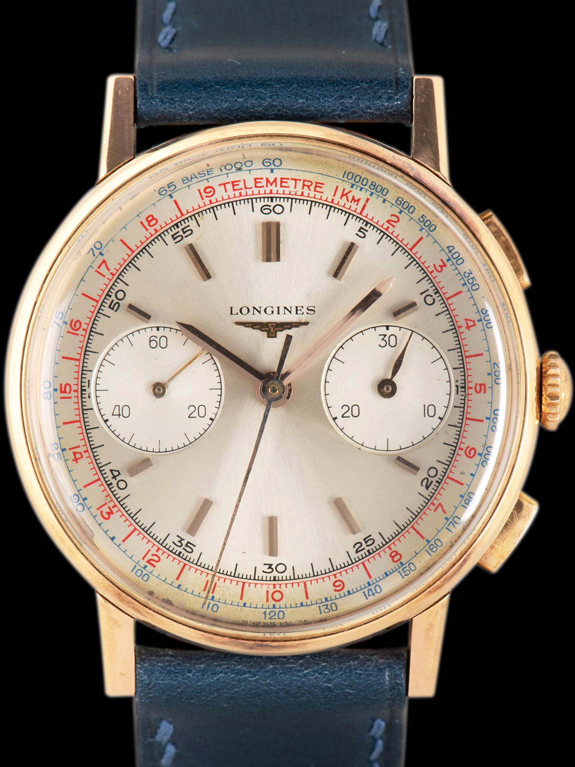 1966 Longines Flyback Chronograph 18K RG Ref 7414 3 Cal 30CH 1966-longines-flyback-chronograph-18k-rg-ref-7414-3-cal-30ch