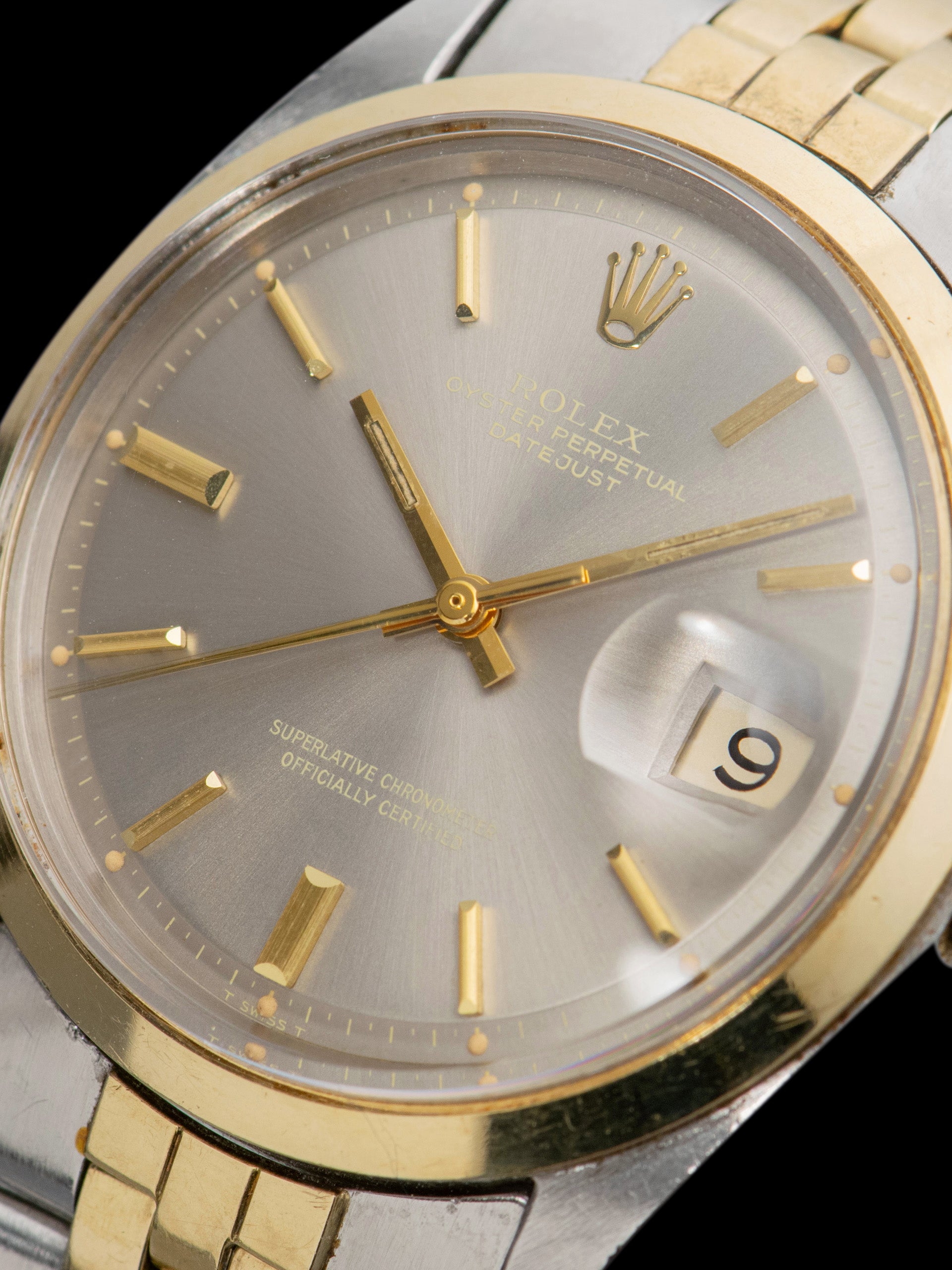 1971 Rolex Two-Tone Datejust 1600) Grey Dial