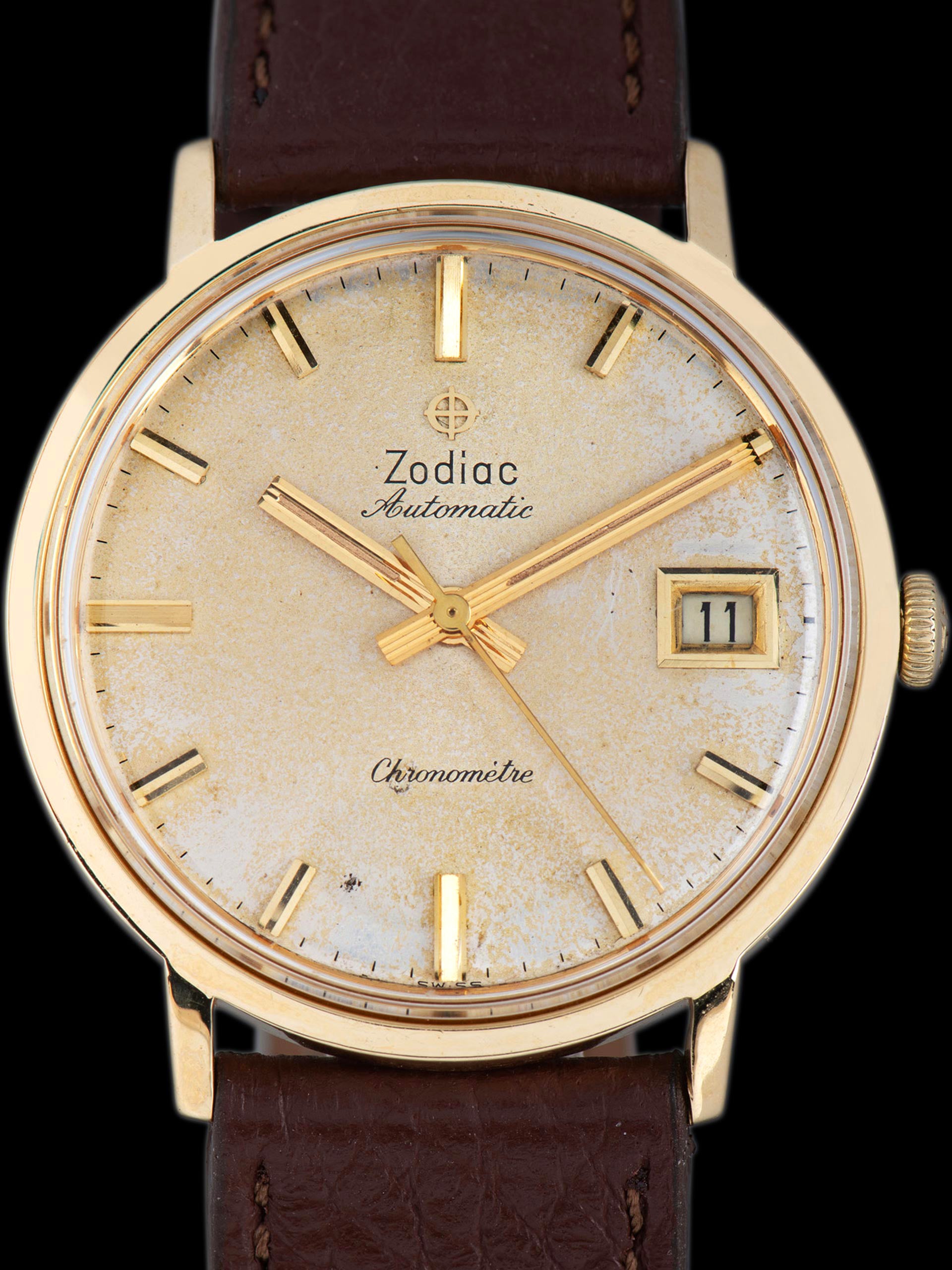 1950s Zodiac Automatic Chronometre 725-322) 18K YG