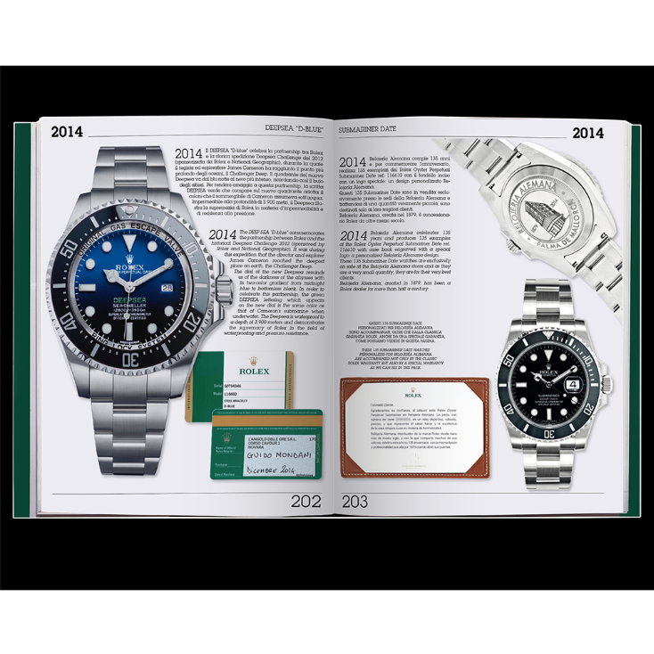 Rolex blue book hot sale