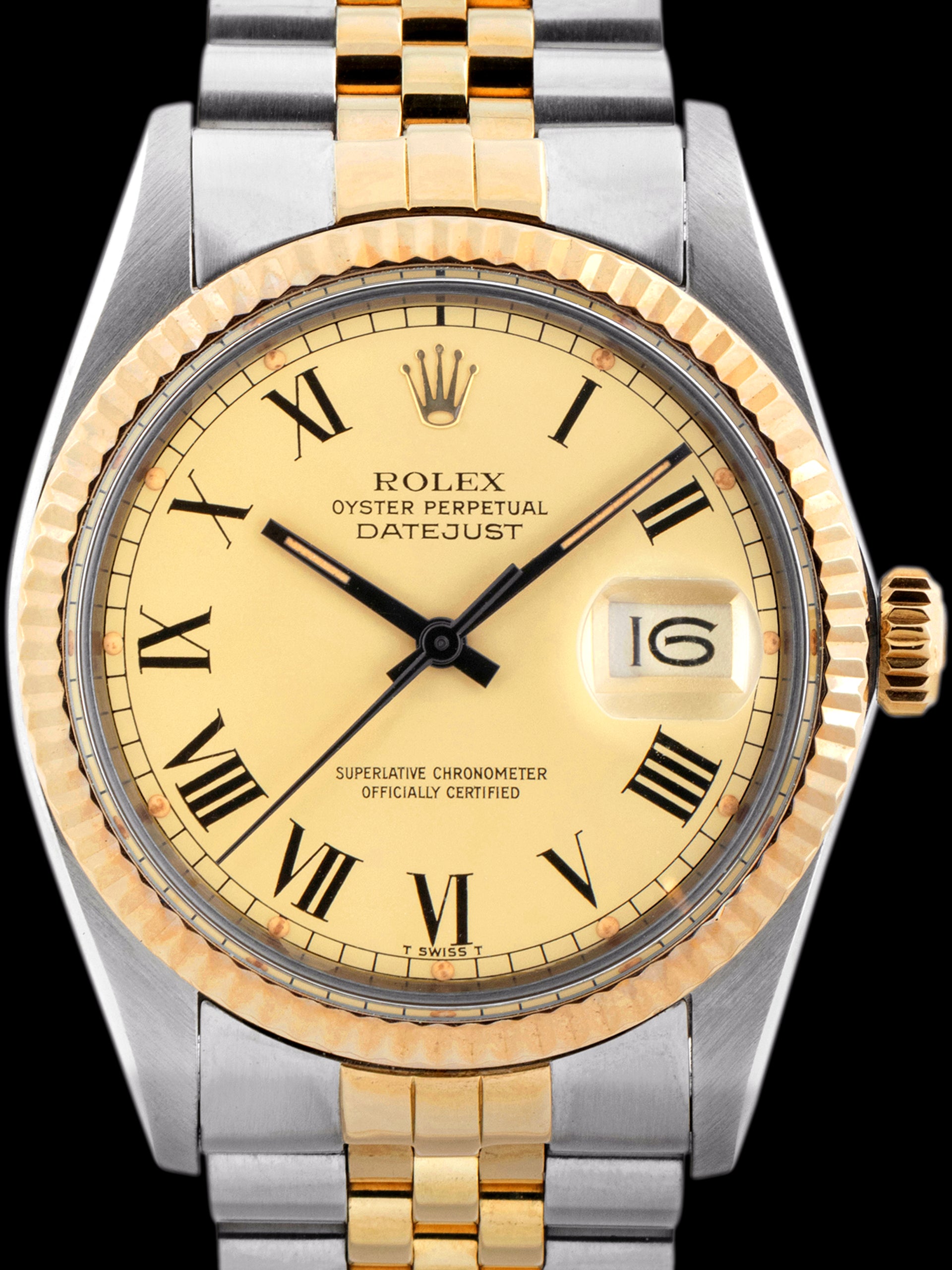 1981 Rolex Two-Tone Datejust (Ref. 16013) Lemon "Buckley" Dial