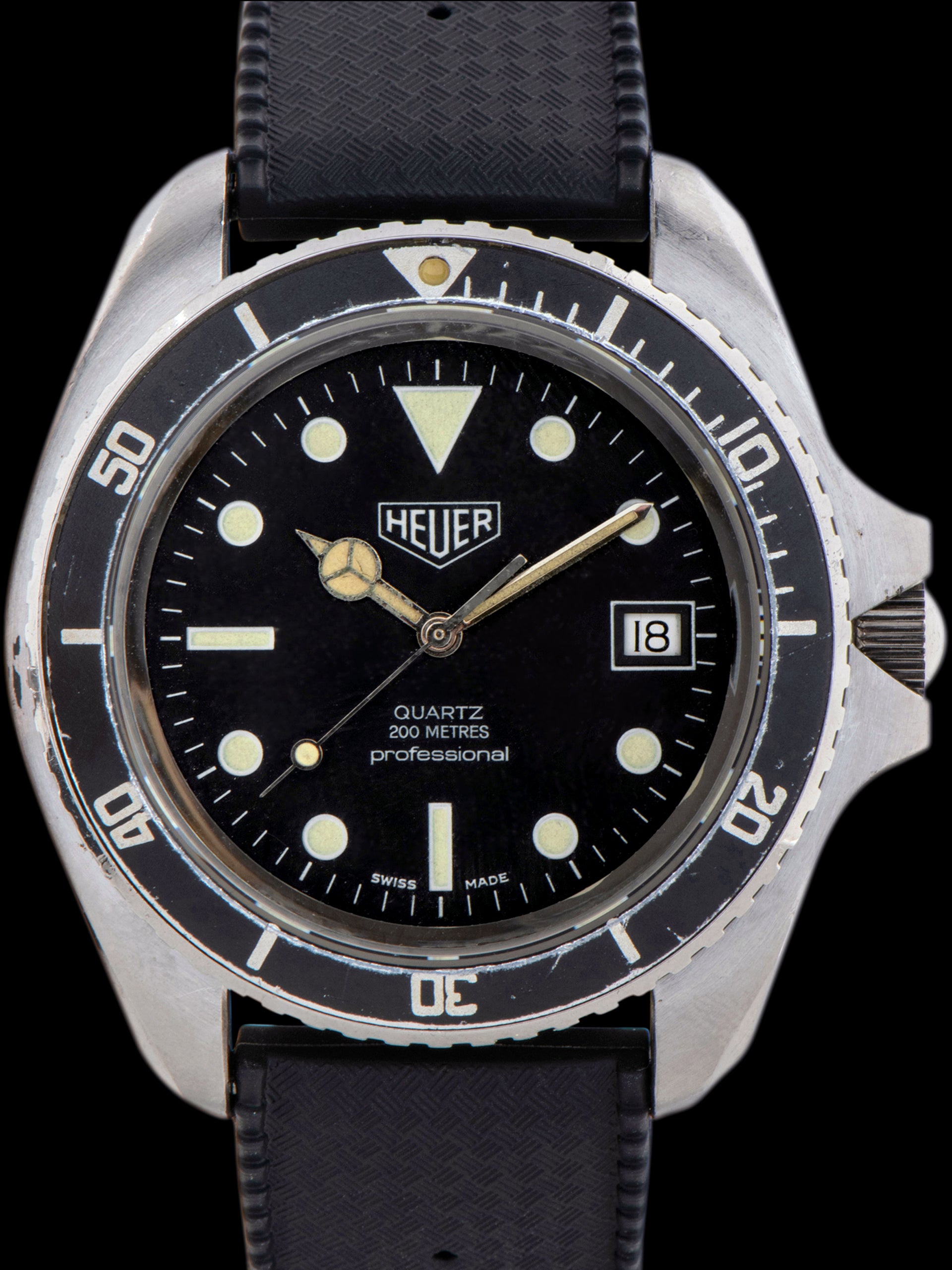 1980s Heuer 1000 Quartz Diver (Ref. 980.007) "Monnin Case"