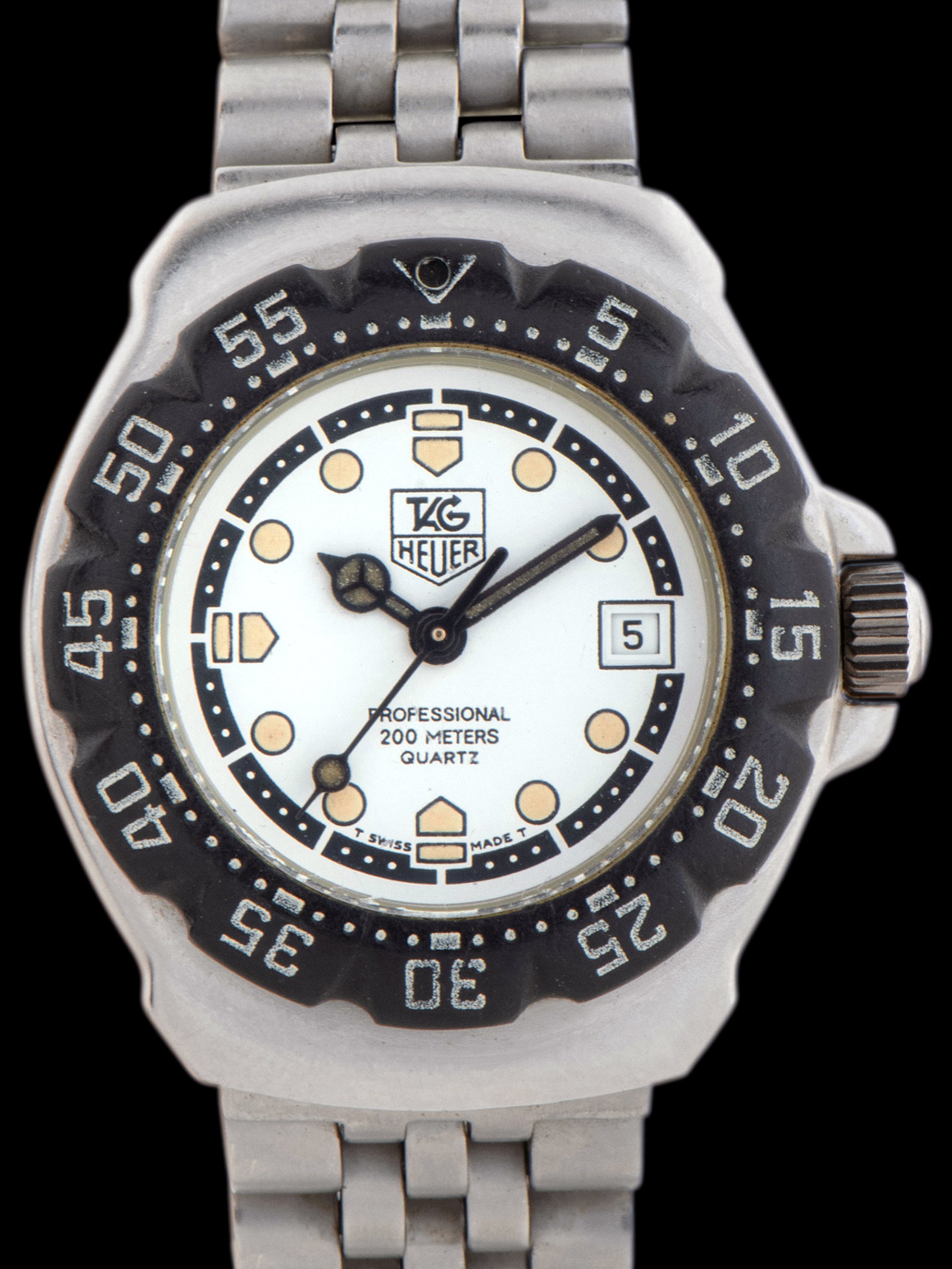 1990s TAG Heuer Ladies Formula 1 Professional (Ref. WA1418) White Dial