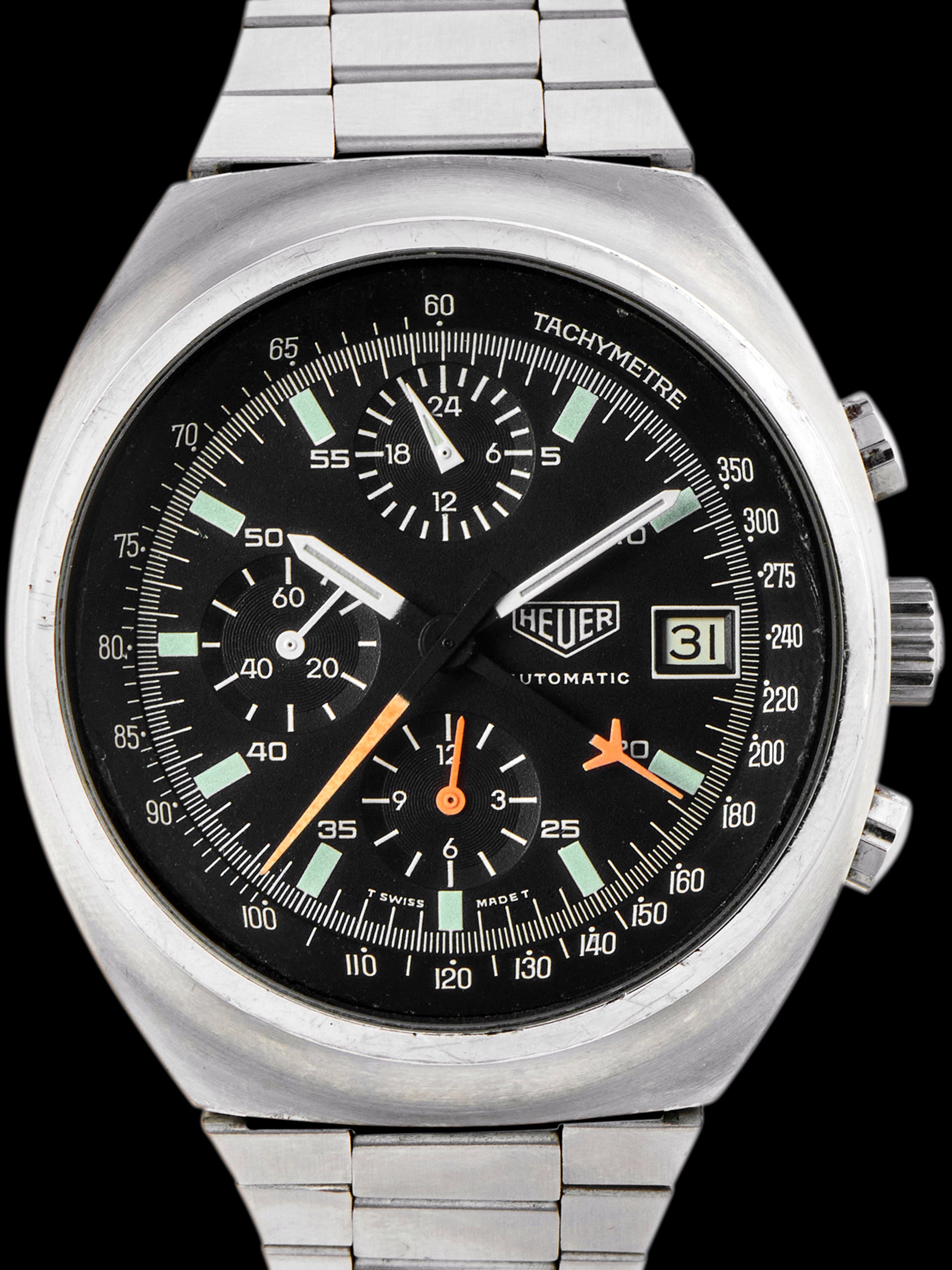 1980s Heuer Automatic Chronograph (Ref. 510.500) 'Lemania Cal. 5100' W/ Box