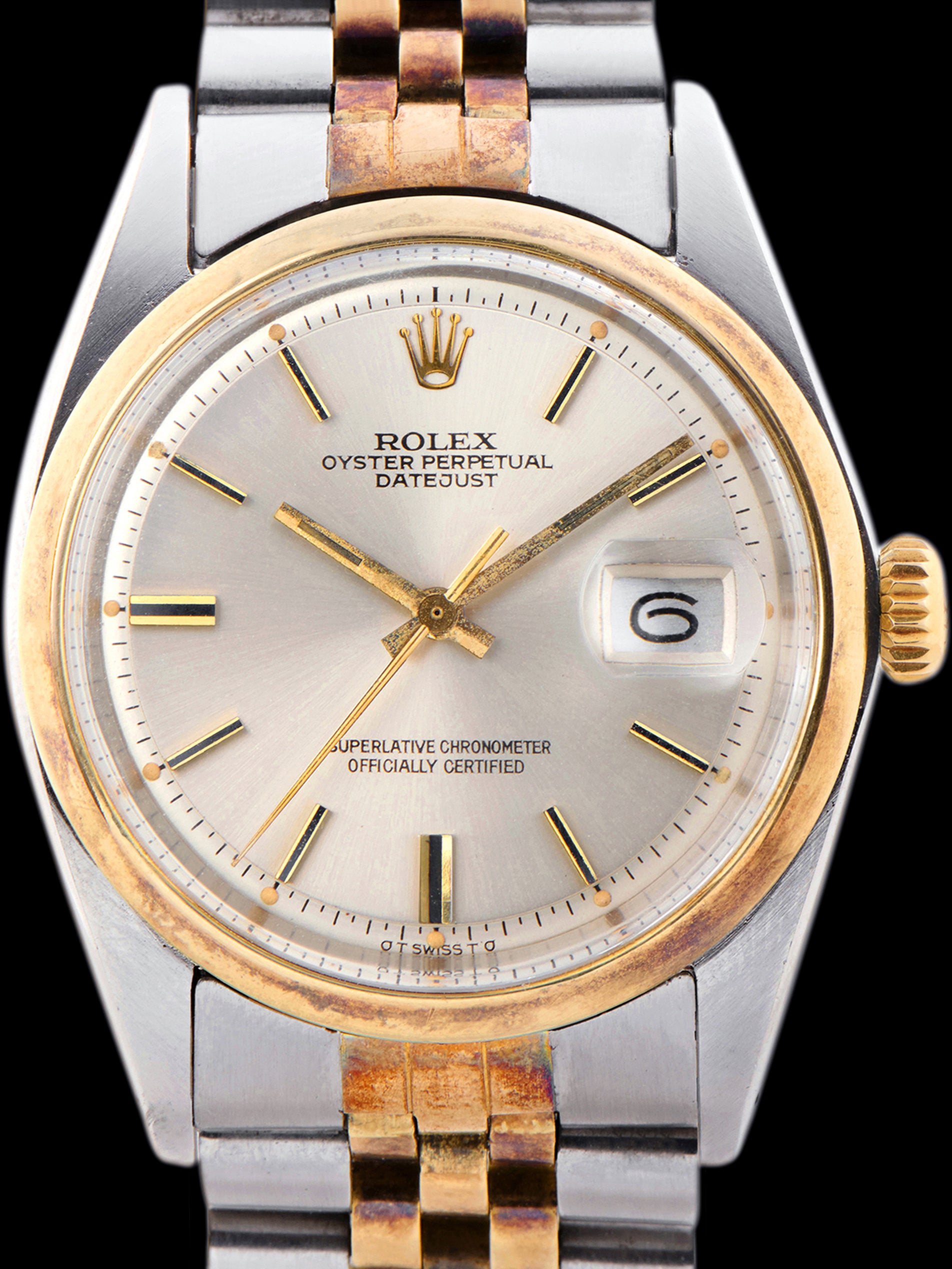 1975 Rolex Two-Tone Datejust (Ref. 1600) Silver "Sigma" Dial