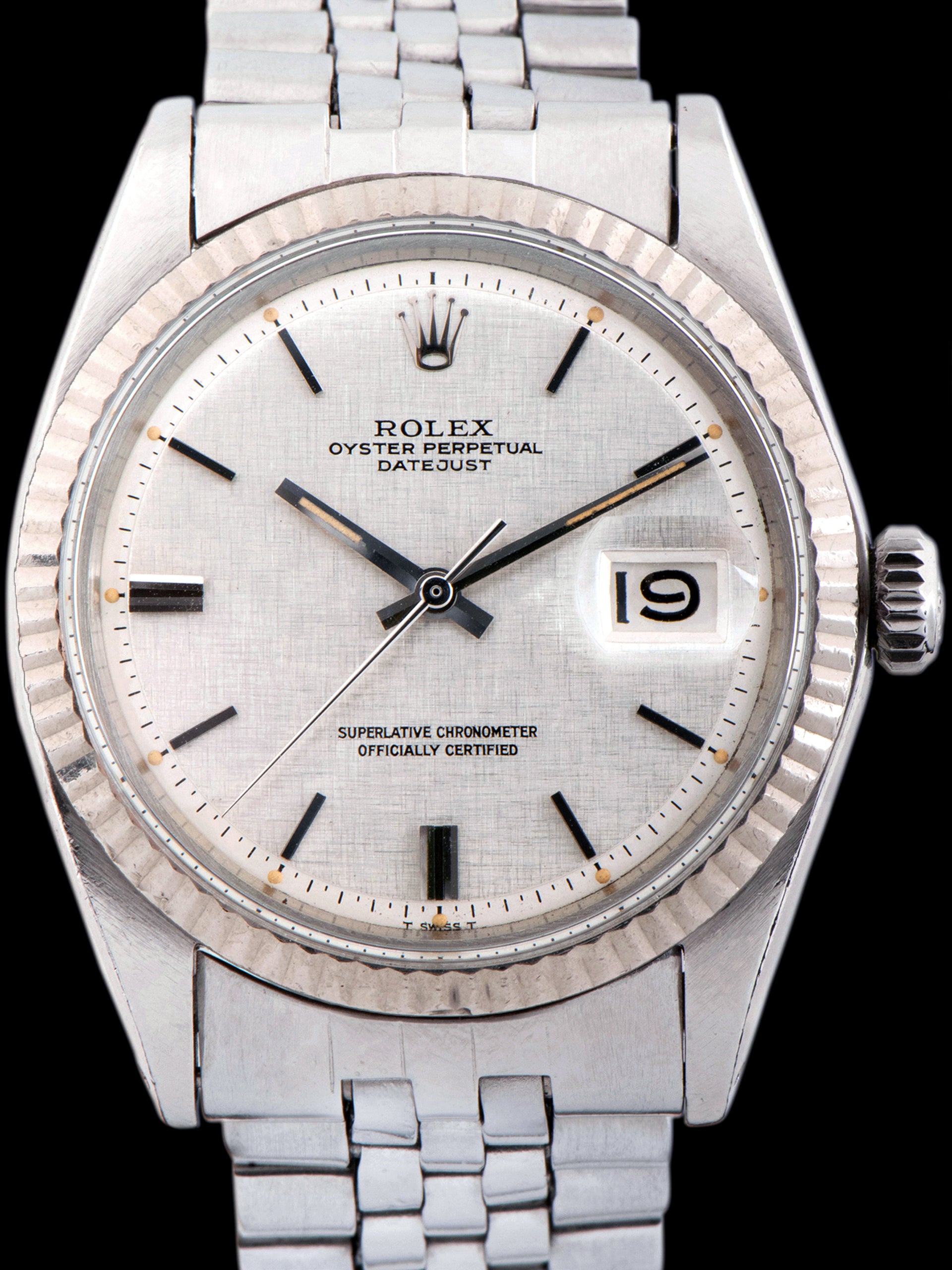 1970 Rolex Datejust (Ref. 1601) Silver "Linen" Dial