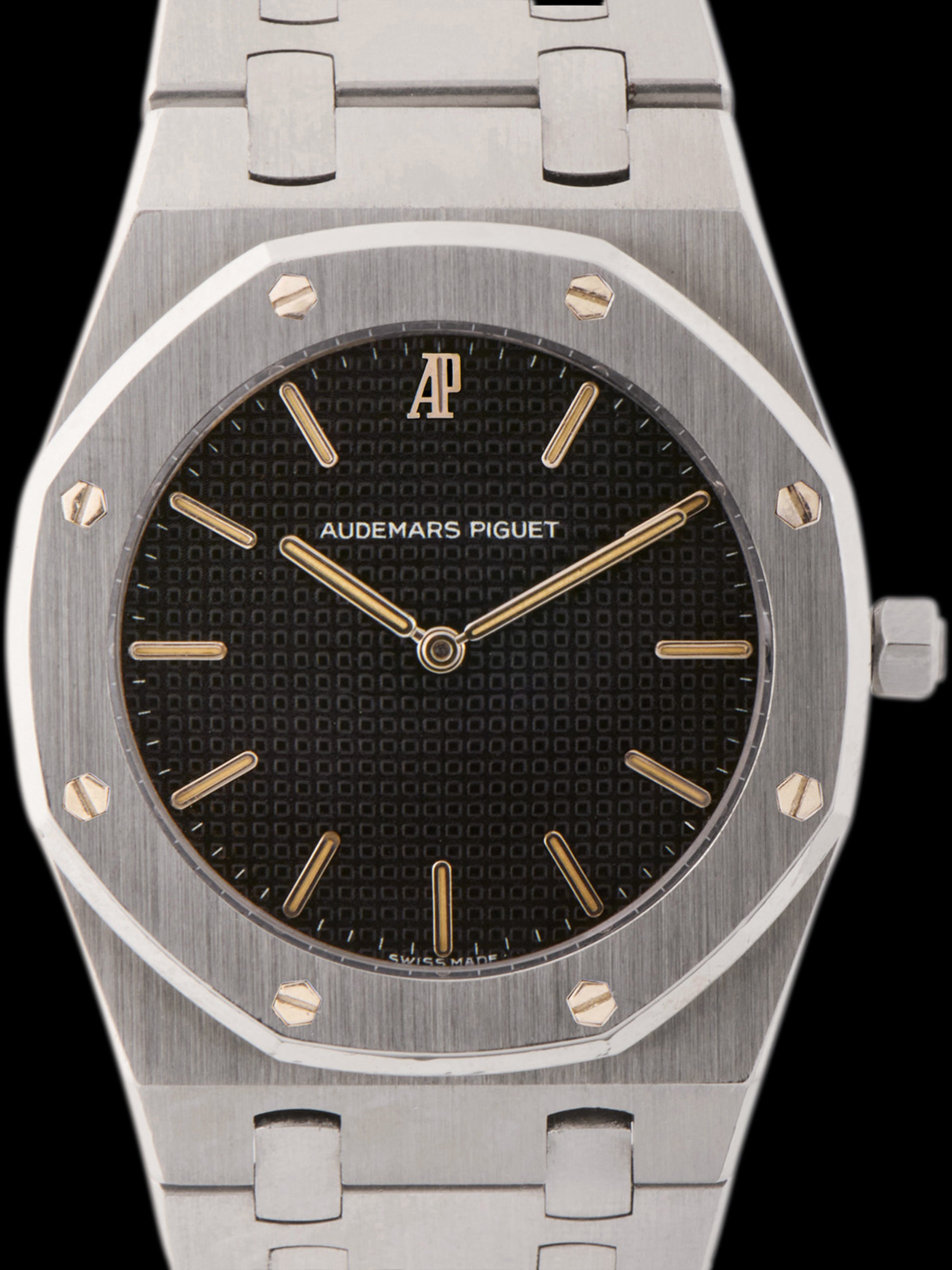 1990s Audemars Piguet Royal Oak Quartz (Ref. 56303ST) Black Dial