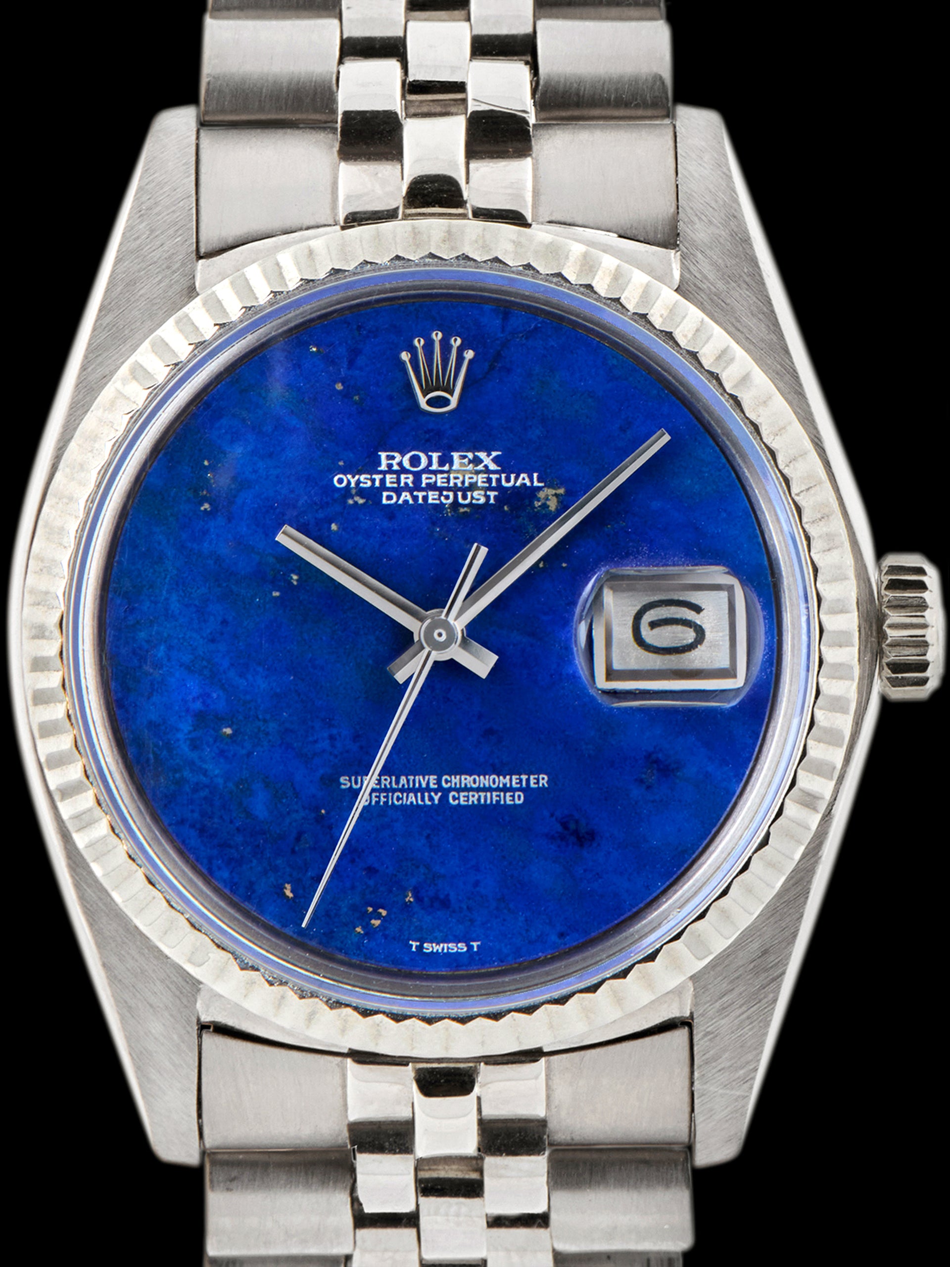 1978 Rolex Datejust 18K WG (Ref. 1601) Lapis Lazuli Stone Dial
