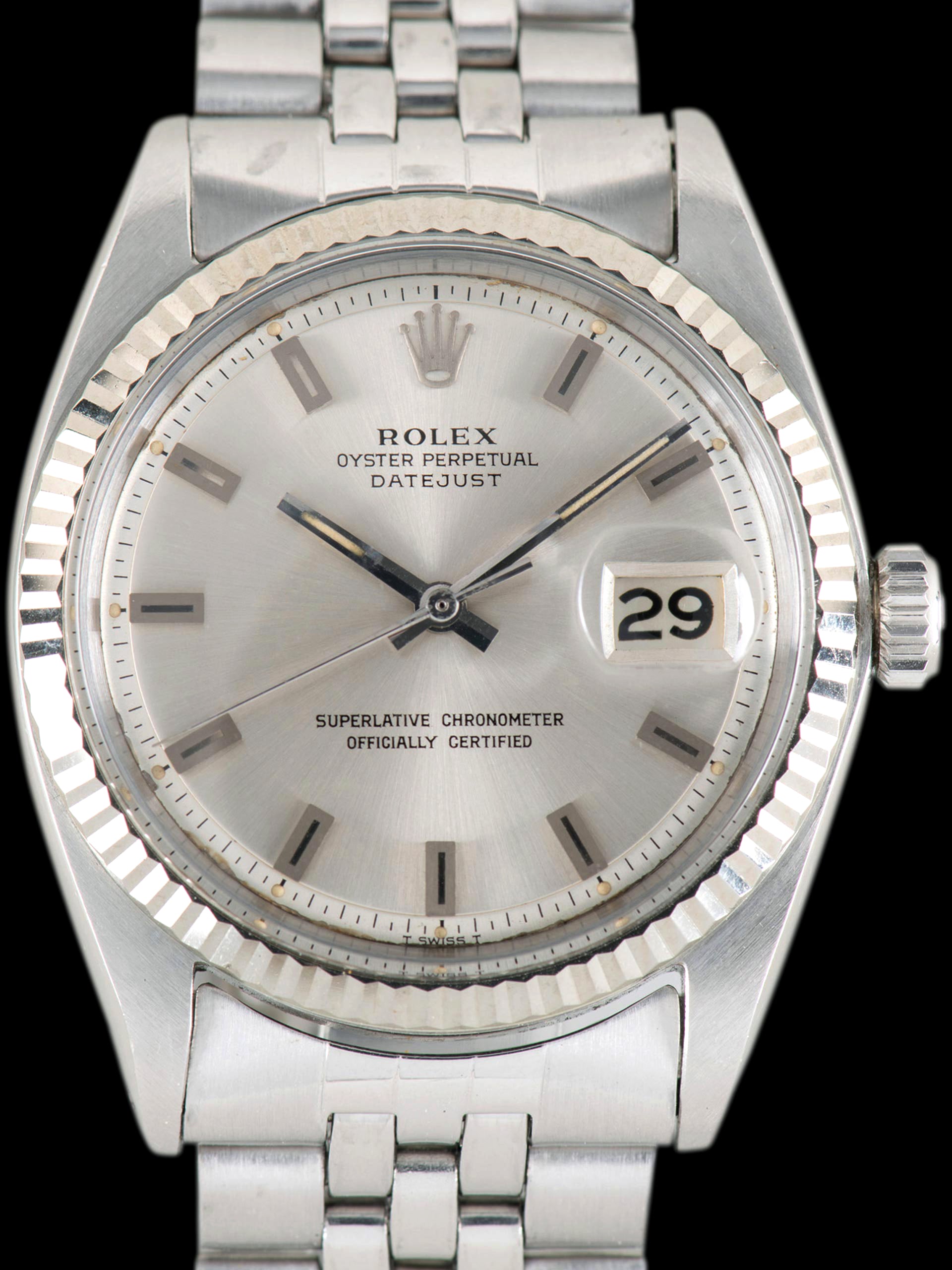 1967 Rolex Datejust (Ref. 1601) Silver "Block Marker" Dial