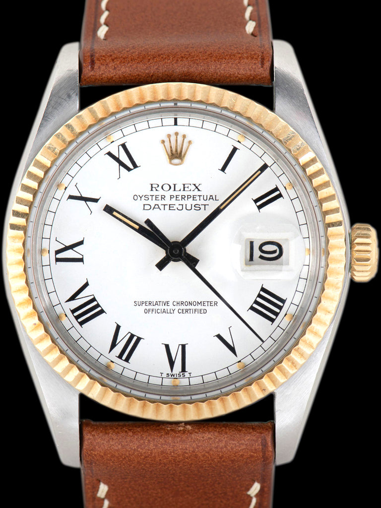 *Unpolished* 1979 Rolex Two-Tone Datejust (Ref. 16013) White "Buckley" Dial