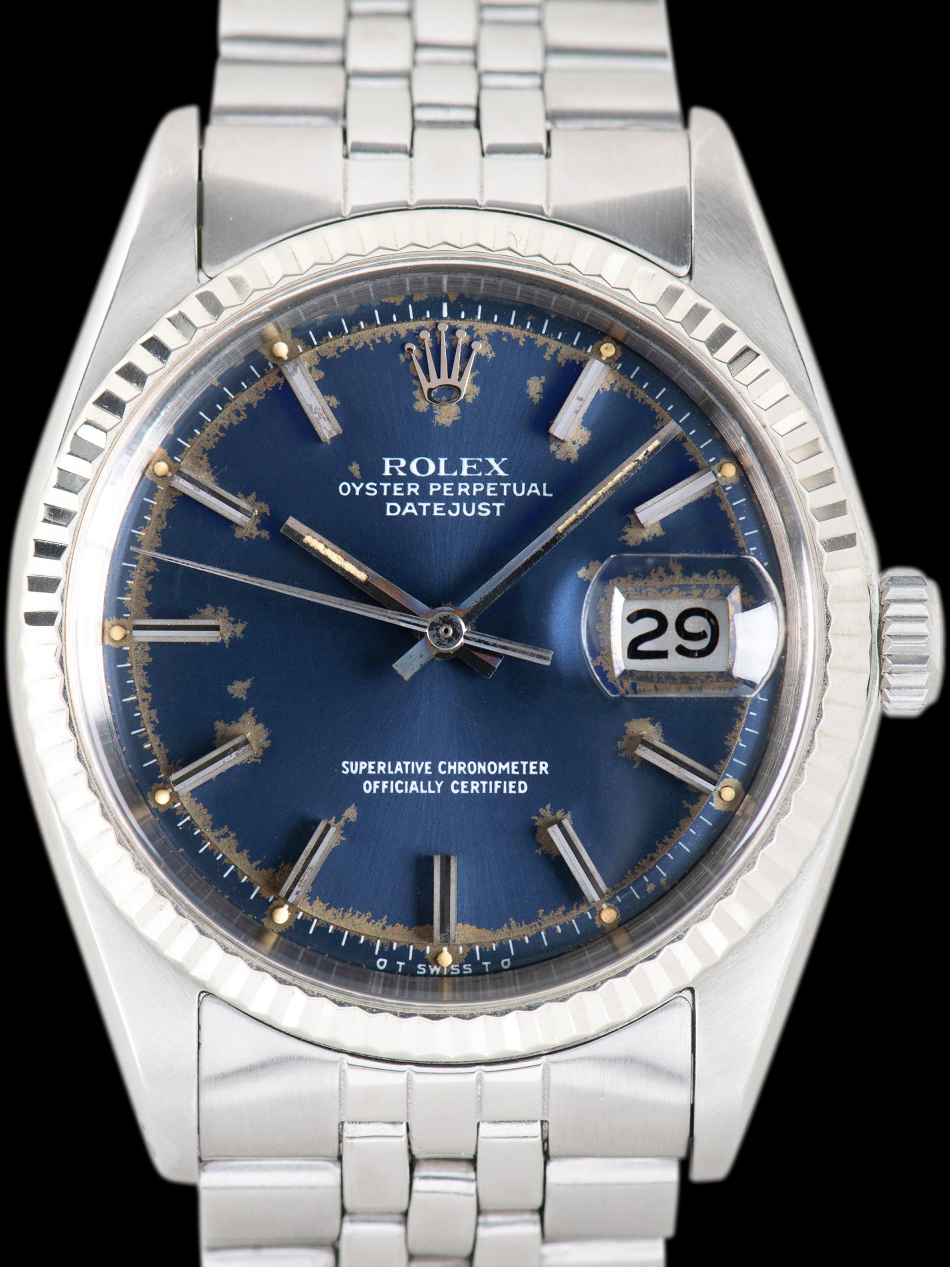 1973 Rolex Datejust (Ref. 1601) Blue Sigma "Patina" Dial