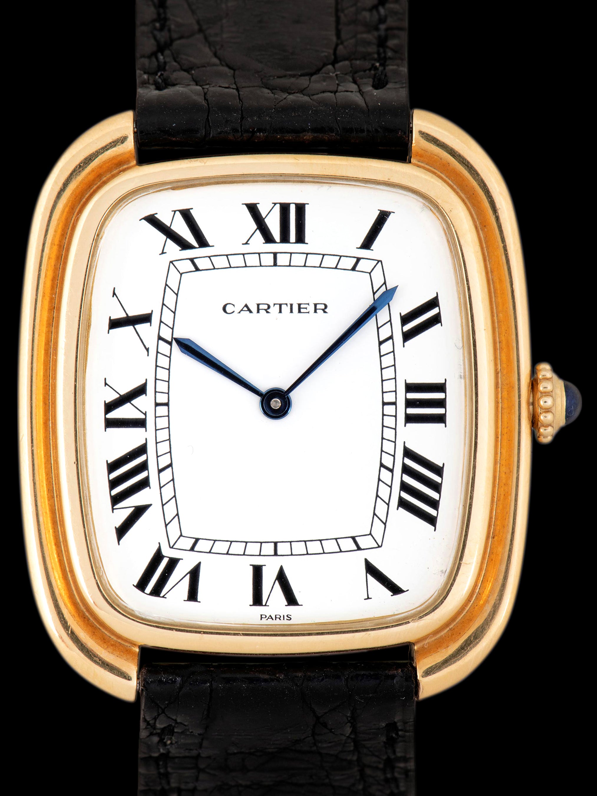 *Unpolished* 1970s Cartier Paris Gondole 18K YG (Ref. 97050) "Jumbo"