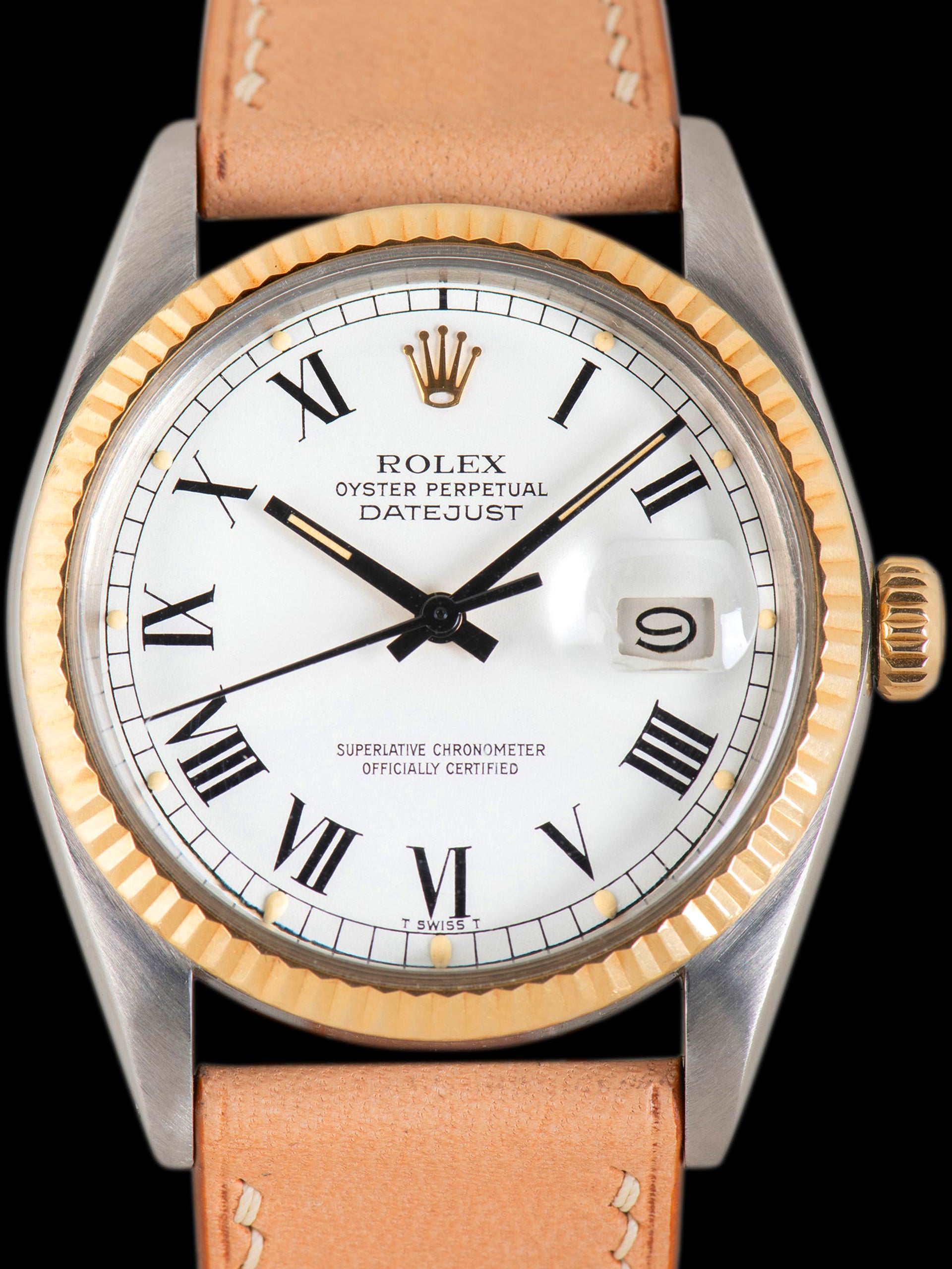 1979 Rolex Two-Tone Datejust (Ref. 16013) White "Buckley" Dial
