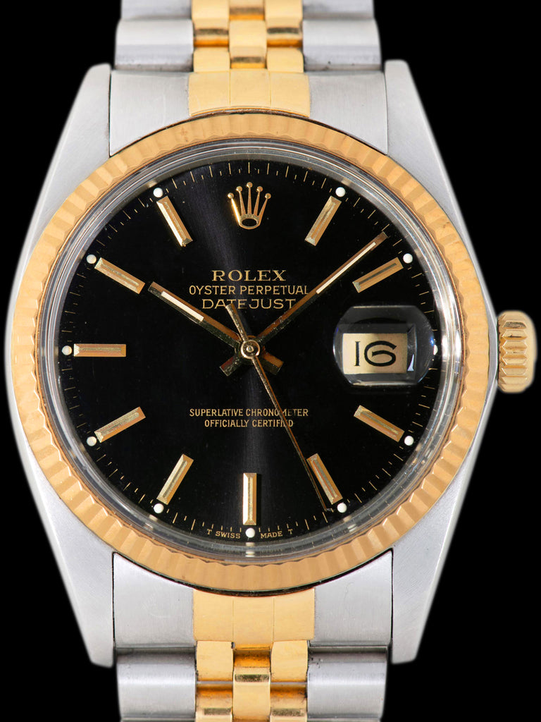 1981 Rolex Two-Tone Datejust (Ref. 16013) Black Dial