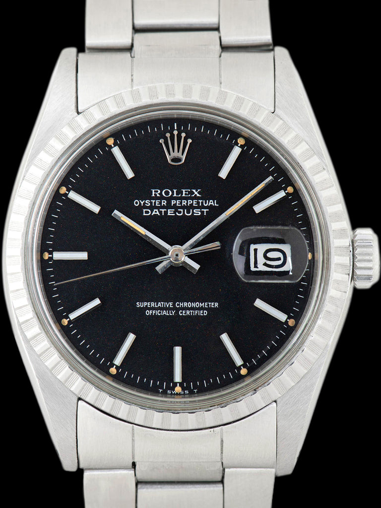 1970 Rolex Datejust (Ref. 1603) Black "Confetti" Dial W/ Rolex Guarantee Paper