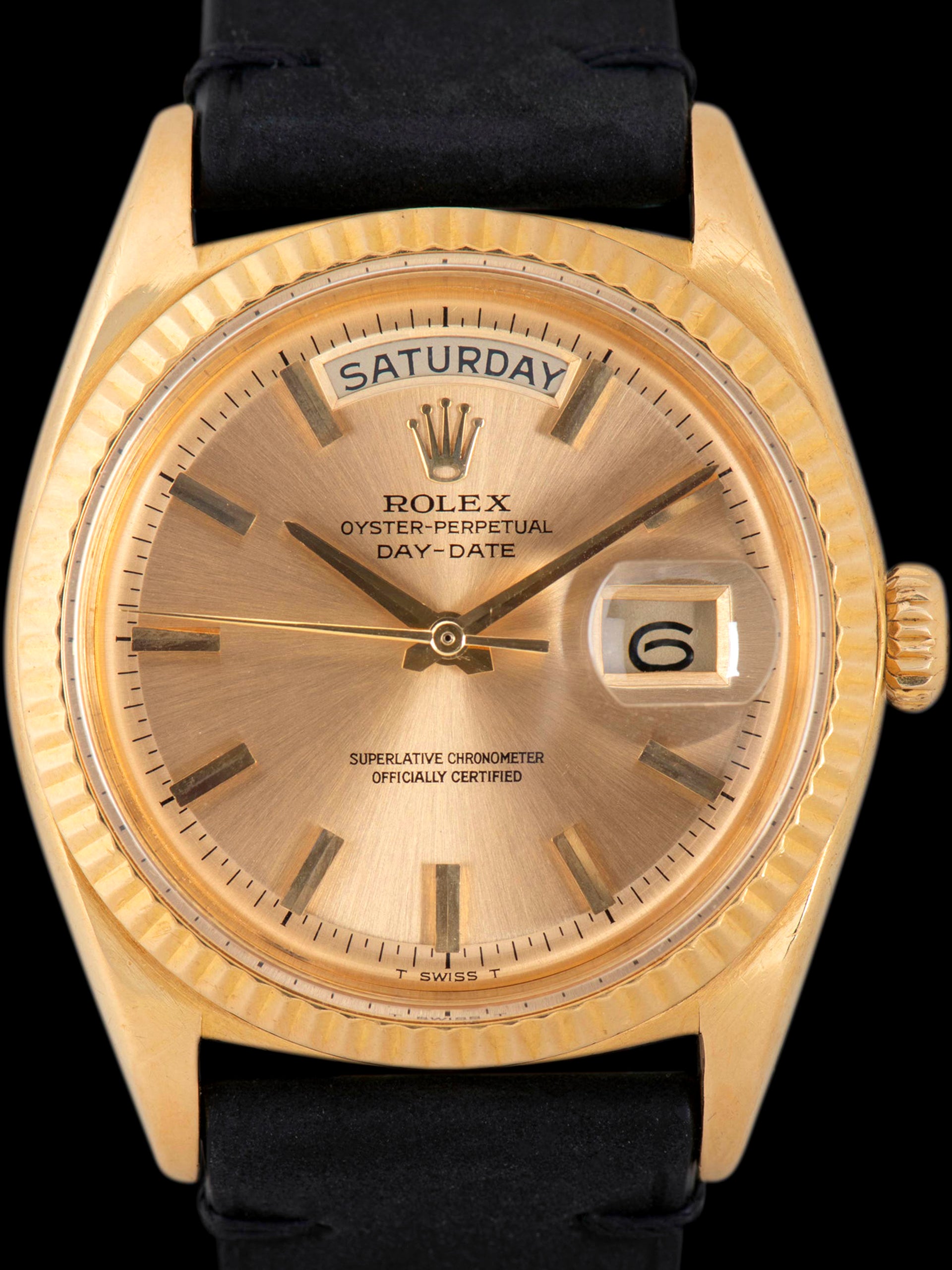 1964 Rolex Day-Date 18K YG (Ref. 1803) Non-Luminous Champagne Dial