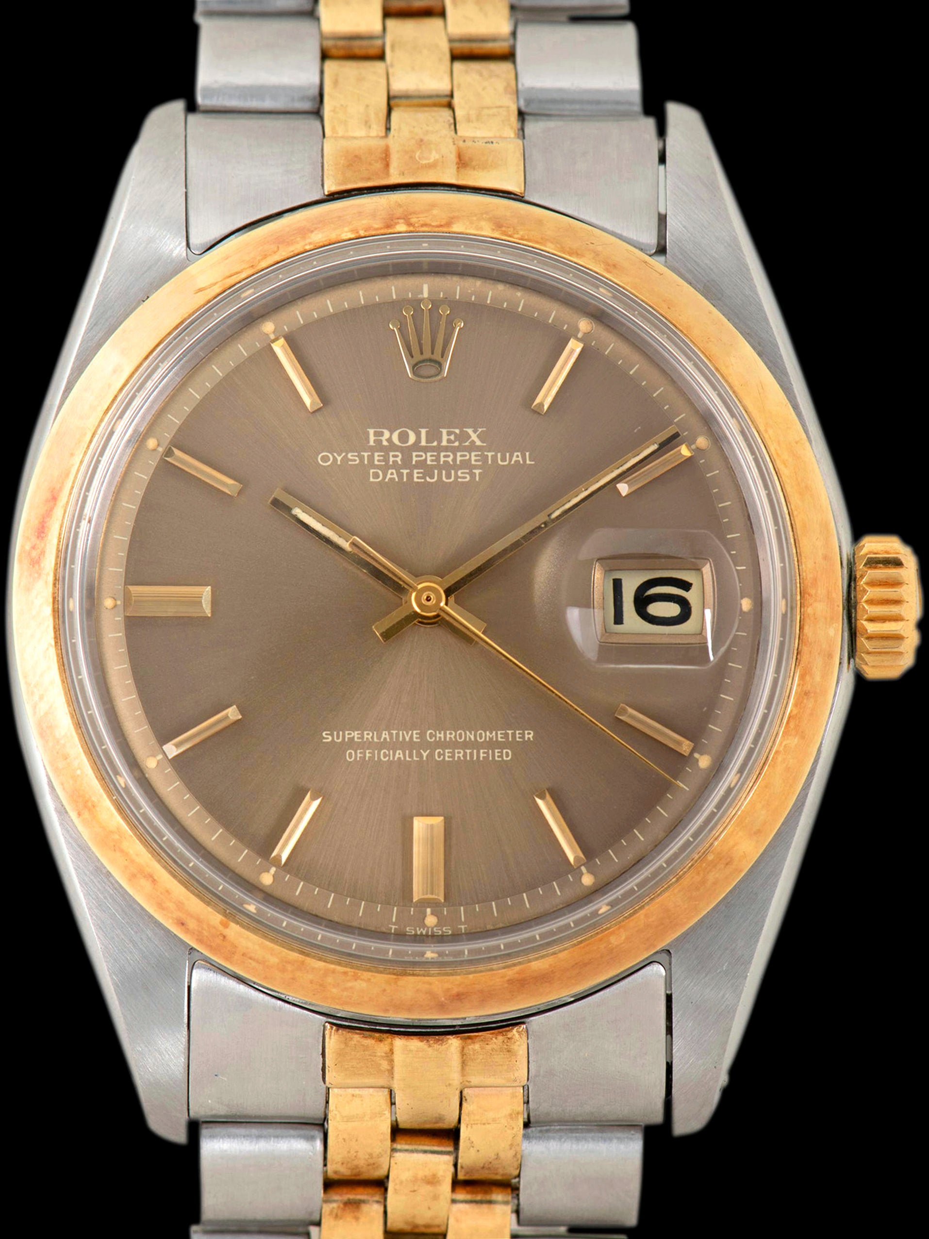 1968 Rolex Two-Tone Datejust (Ref. 1600) Taupe "Ghost" Dial