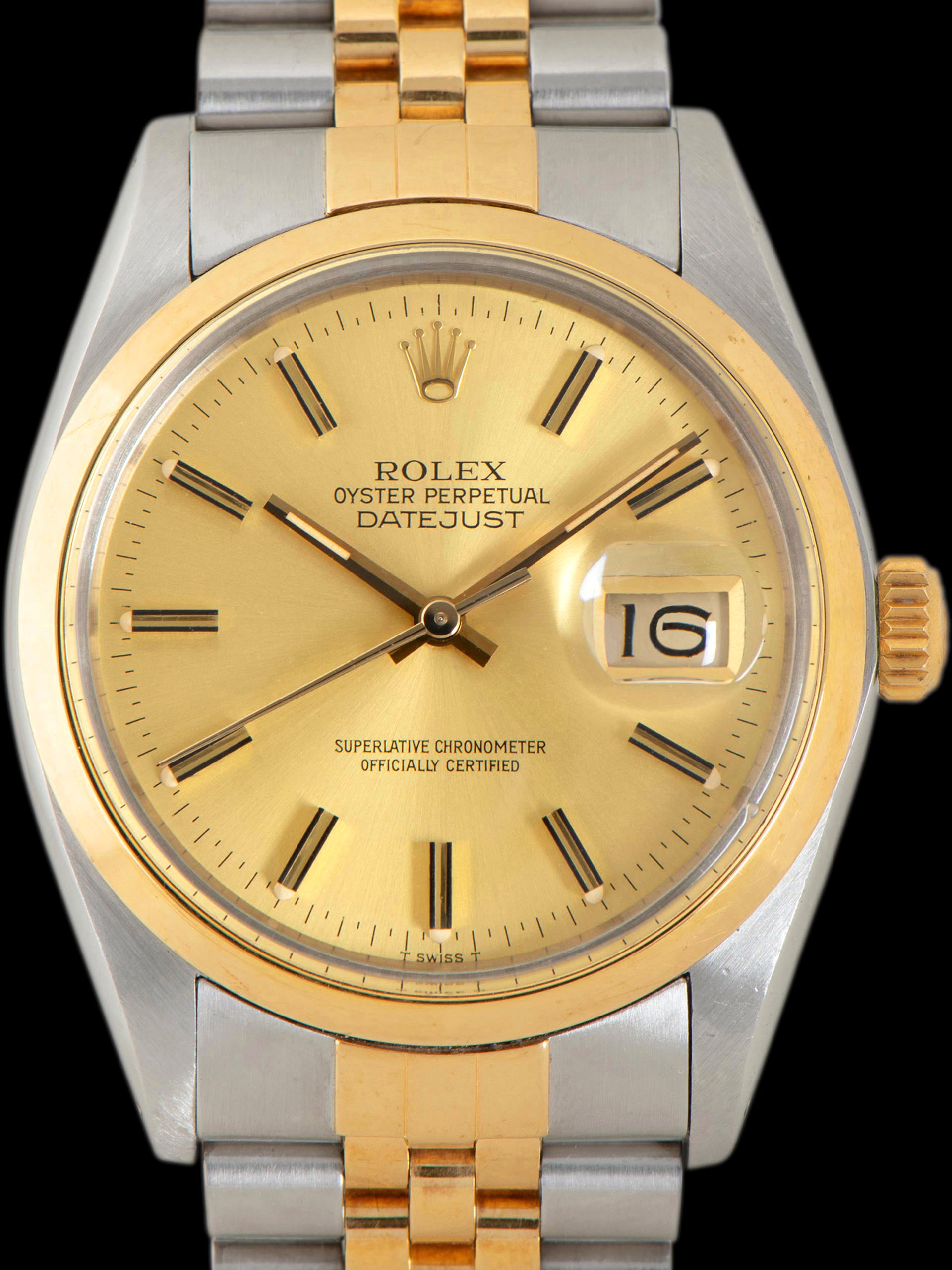 *Rare* 1984 Rolex Two-Tone Datejust (Ref. 16003) Champagne Dial W/ Papers
