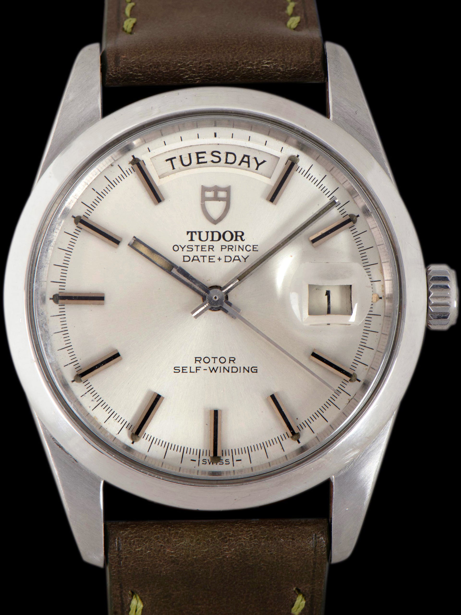 "Jumbo" 1969 Tudor Date-Day (Ref. 7017/0) Silver Dial