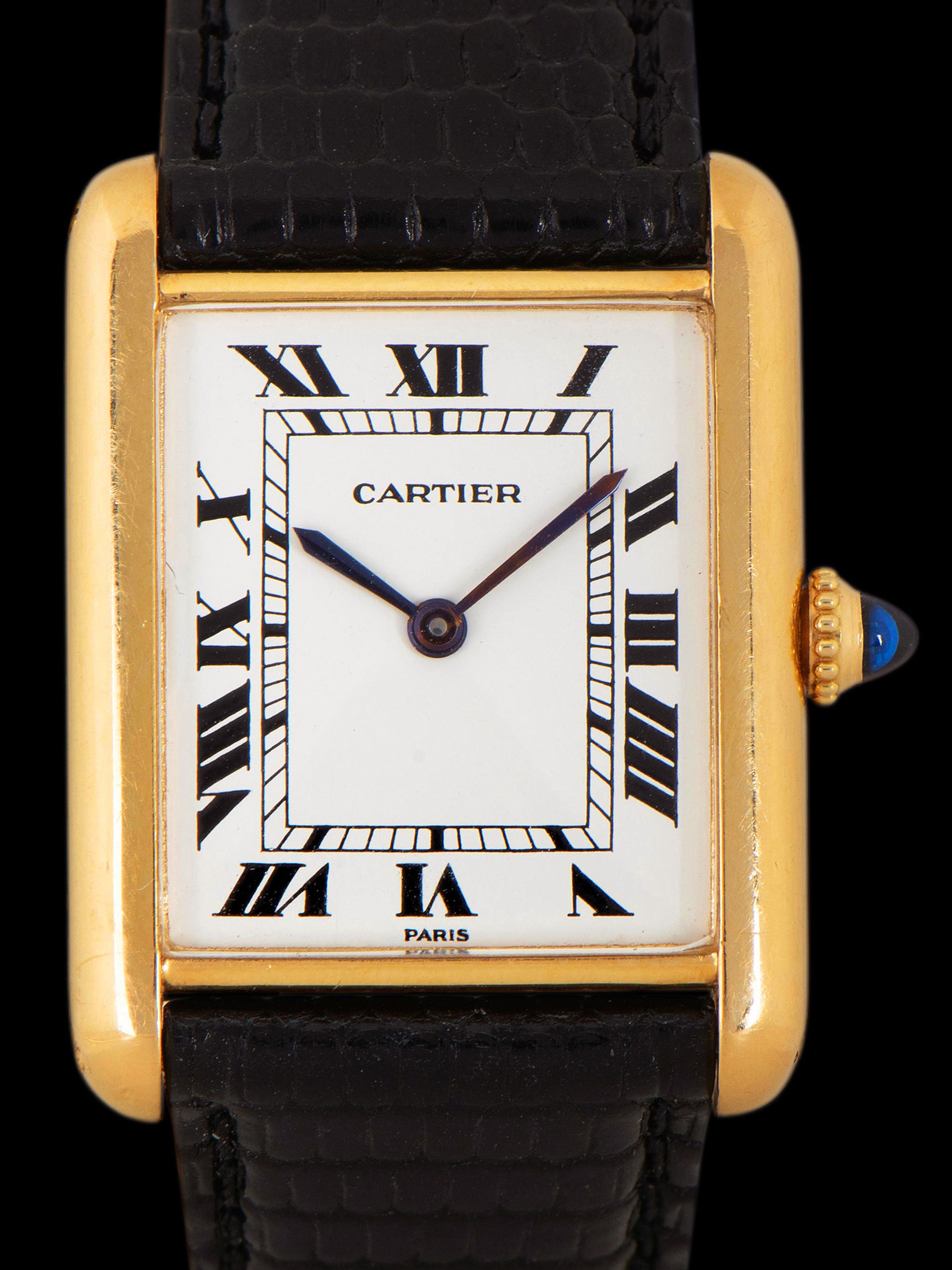 Cartier Tank Louis RARE 1960 Paris 18k Gold Folding Clasp for