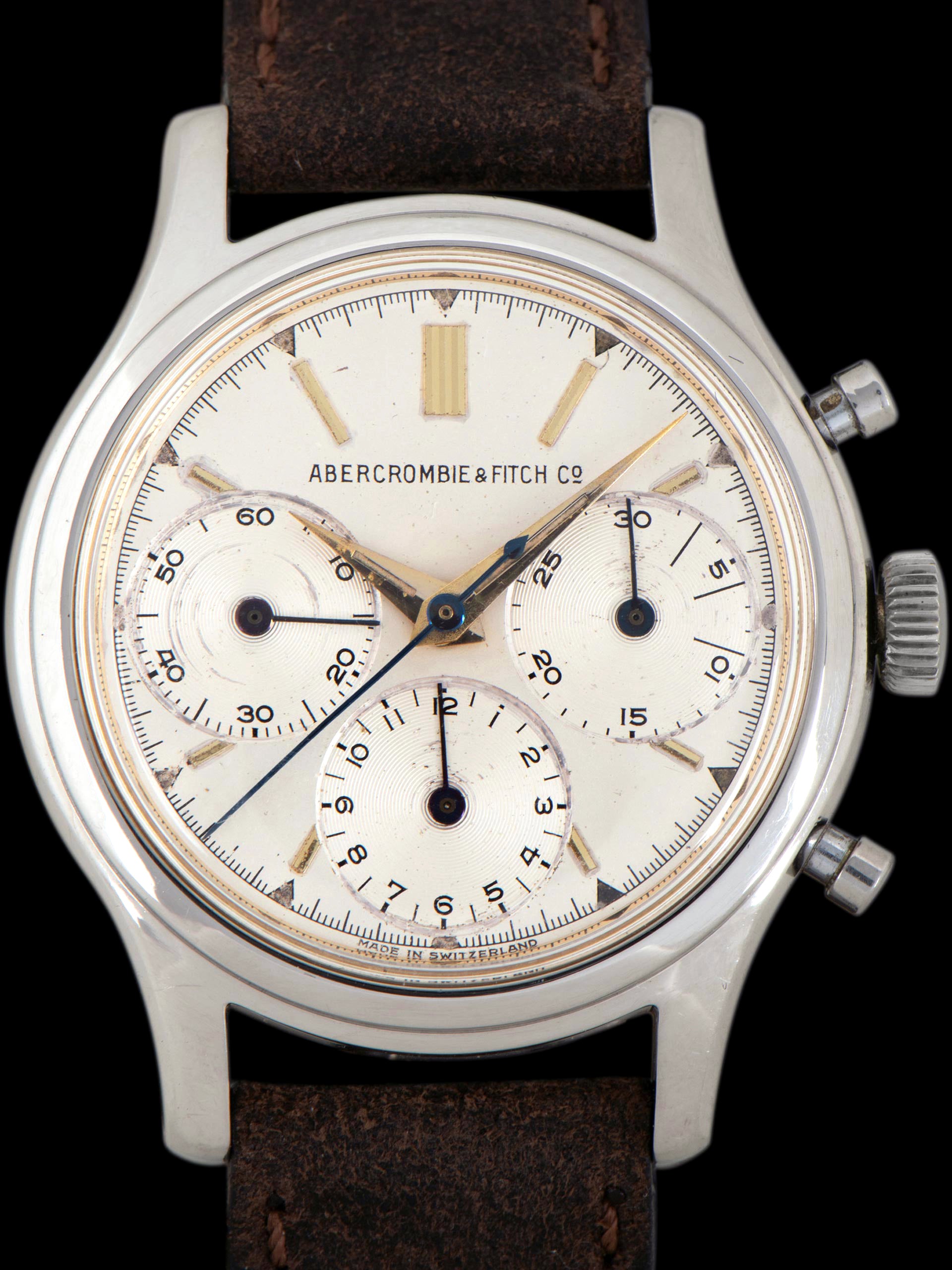 1950s Abercrombie & Fitch Co. Chronograph (Ref. 2444) "Valjoux 72"