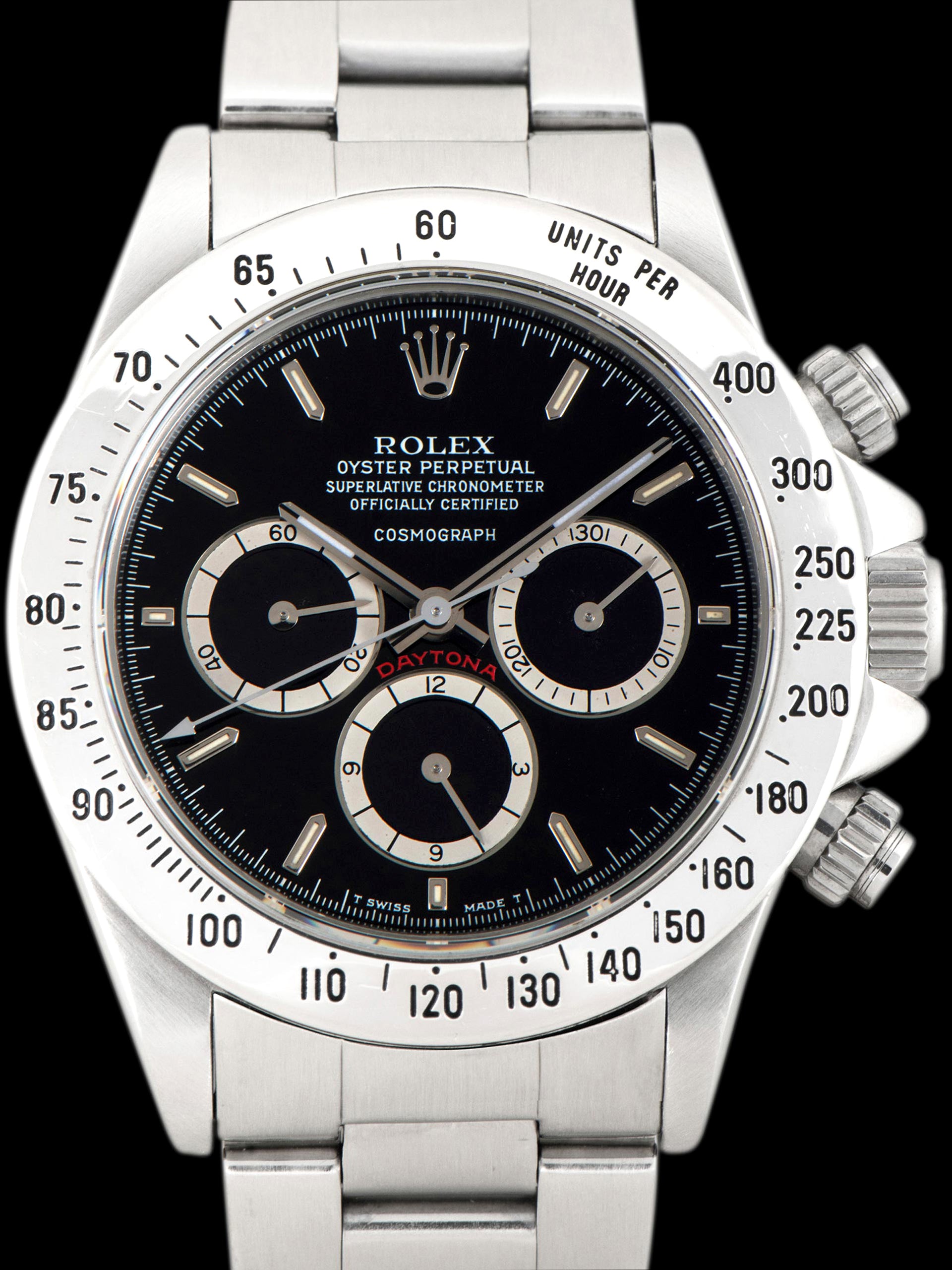 1989 Rolex Zenith Daytona (Ref. 16520) Black Mk. I "Floating Cosmograph" Dial W/ Box, RSC Paperwork, & Booklets