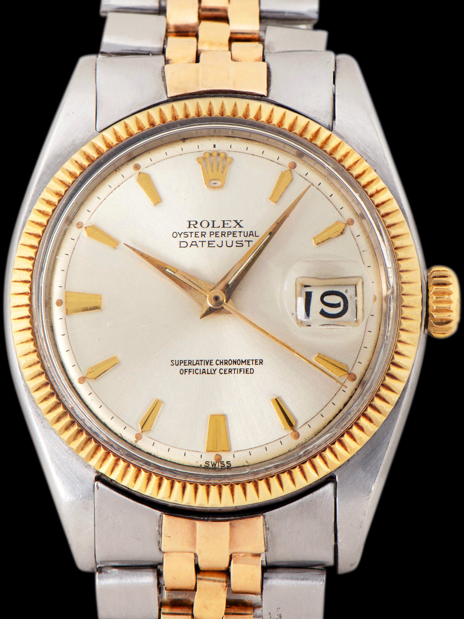 1960 Rolex Two-Tone Datejust (Ref. 1601) Silver "SWISS Only" Dial