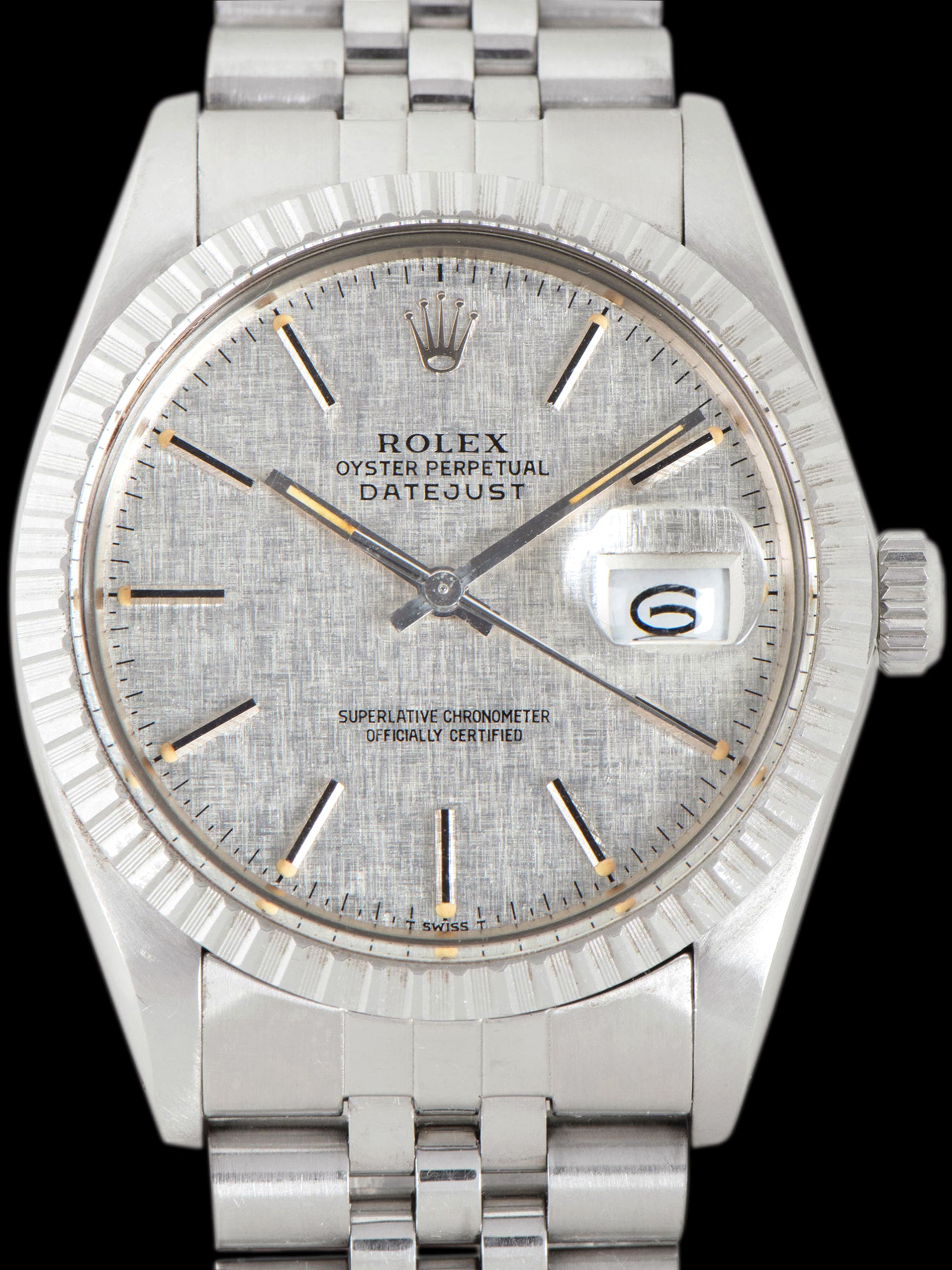 *Unpolished* 1984 Rolex Datejust (Ref. 16030) Silver "Linen" Dial