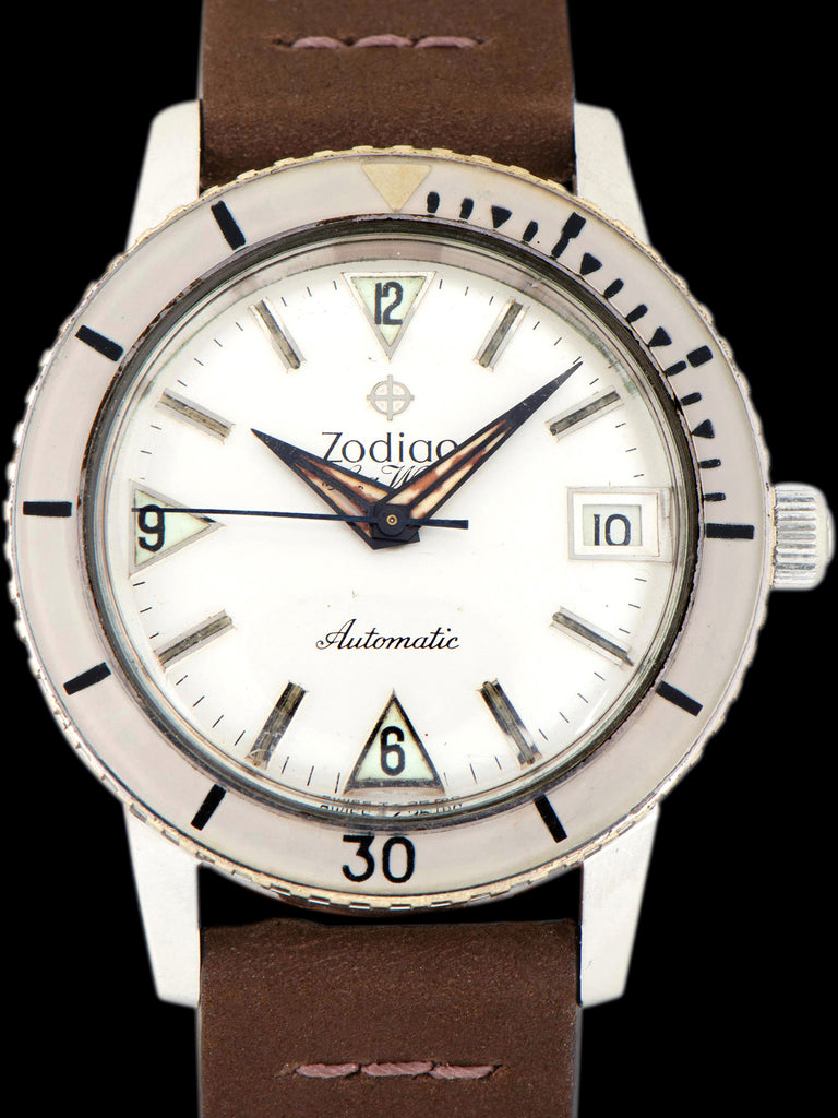 1970s Zodiac Sea Wolf (Ref. 722-946B) White Dial & White Bezel