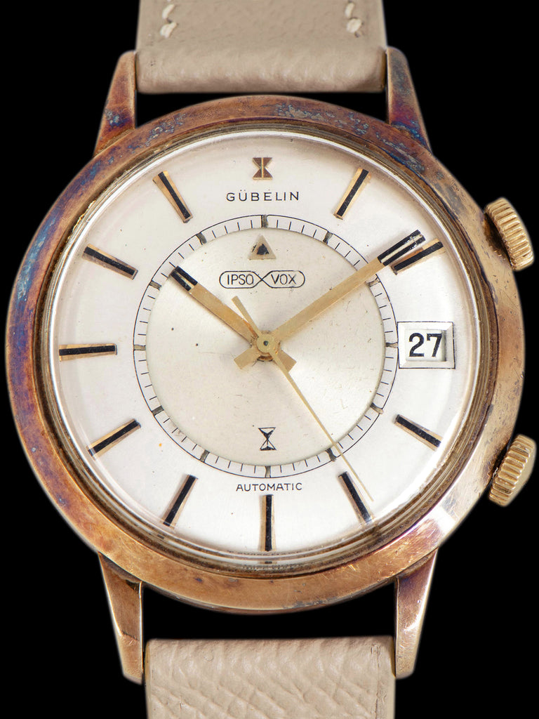 1960s Gubelin Ipso-Vox Alarm (Ref. 855) "Gold-Plated"