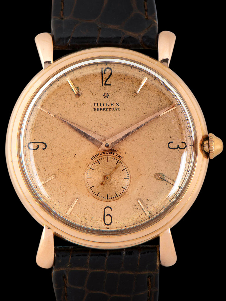 1943 Rolex Perpetual Chronometer 18K RG (Ref. 4134) "Oversized"