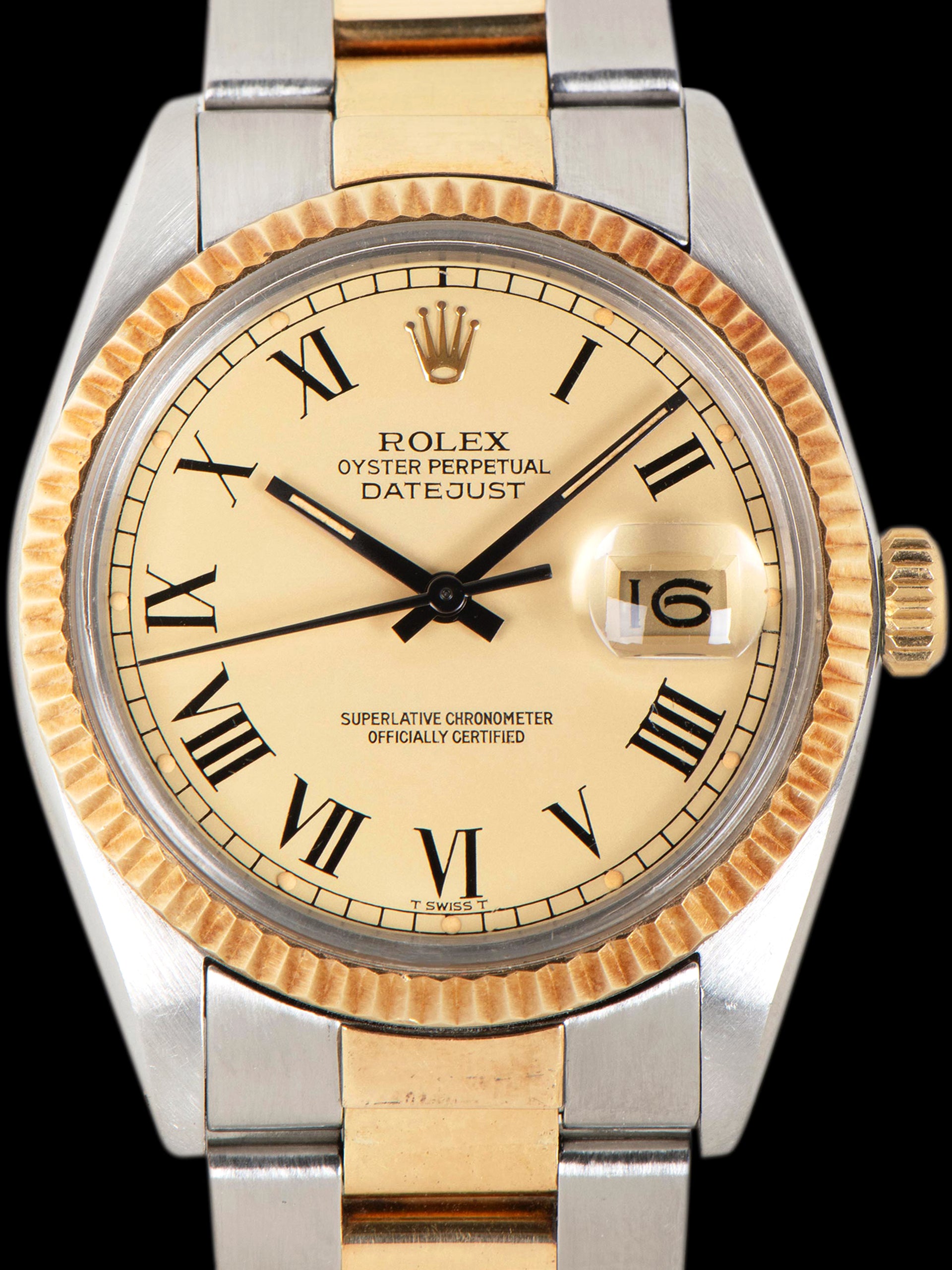 *Unpolished* 1979 Rolex Two-Tone Datejust (Ref. 16013) Lemon "Buckley" Dial