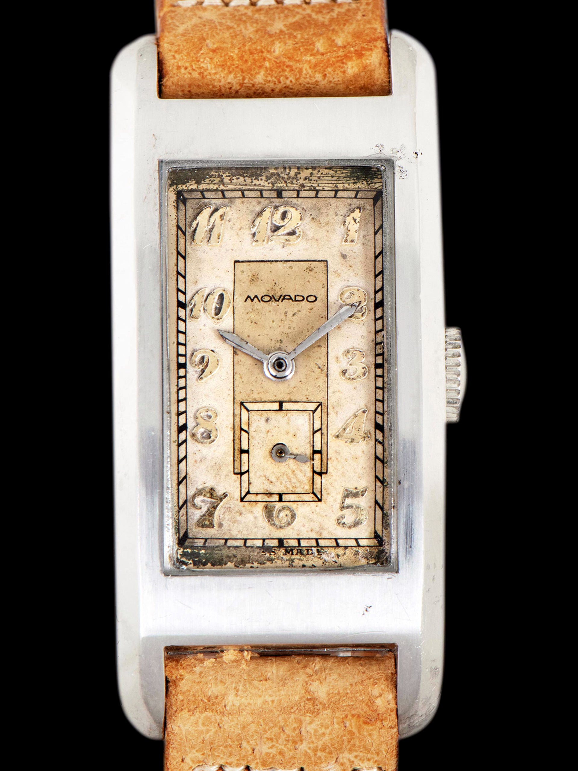 1930s Movado Rectangular Dress Watch (Ref. 12246) "Cal. C440"
