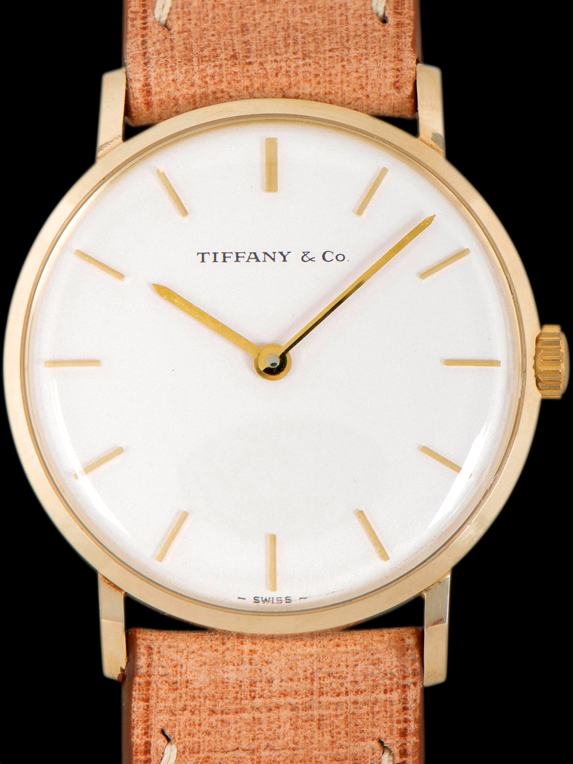 1976 Tiffany & Co. 14K YG Dress Watch "CBS Appreciation Award"