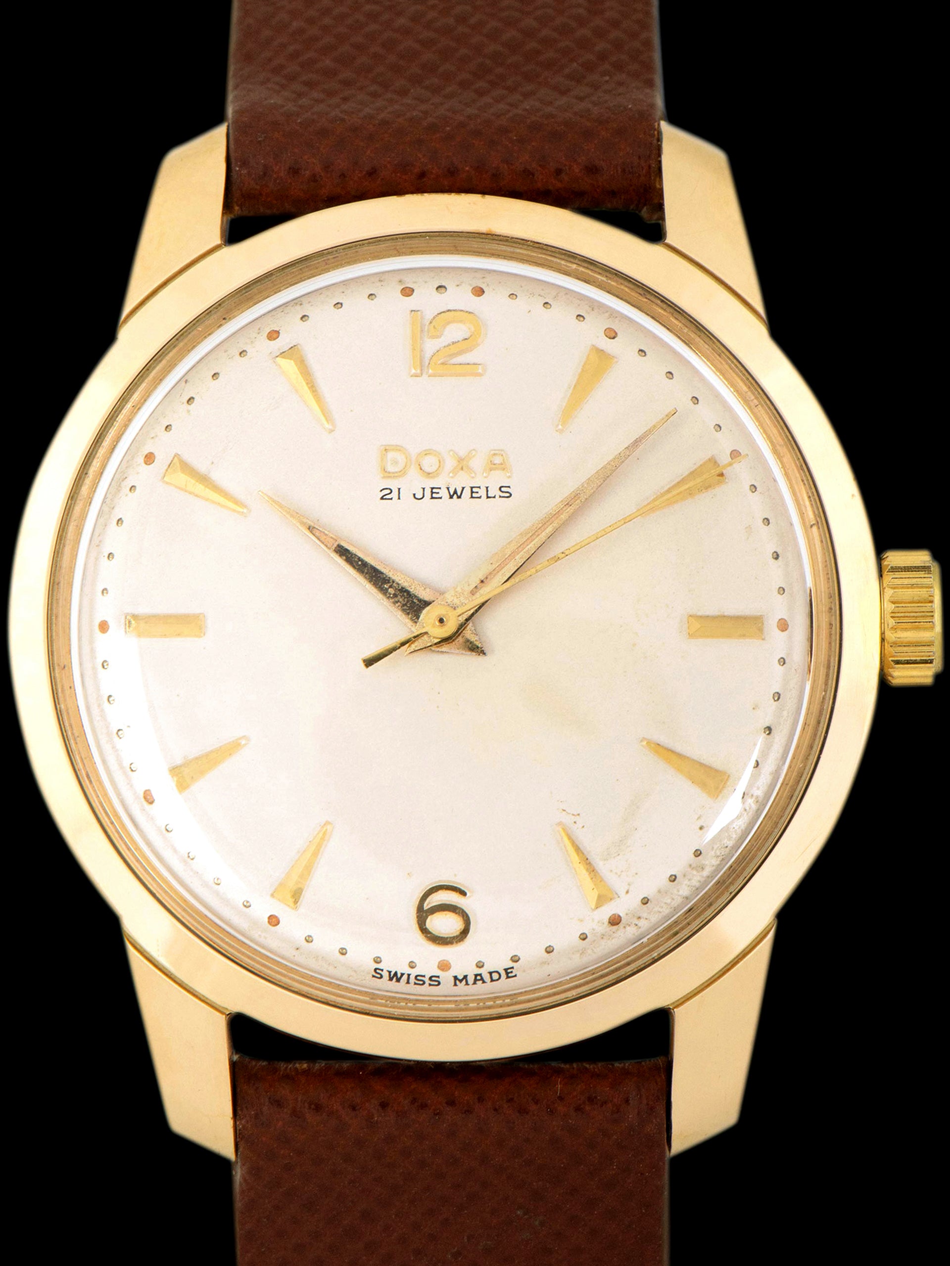 1950s DOXA Dead Beat Dress Watch 'Gold Plated' (Ref. 15001-7)