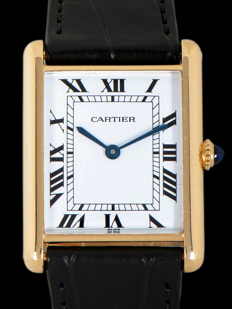 1970s Cartier Paris Tank Automatique 18K YG (Ref. 17011) "Jumbo"