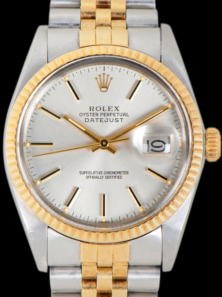 1981 Rolex Two-Tone Datejust (Ref. 16013) Silver  Dial