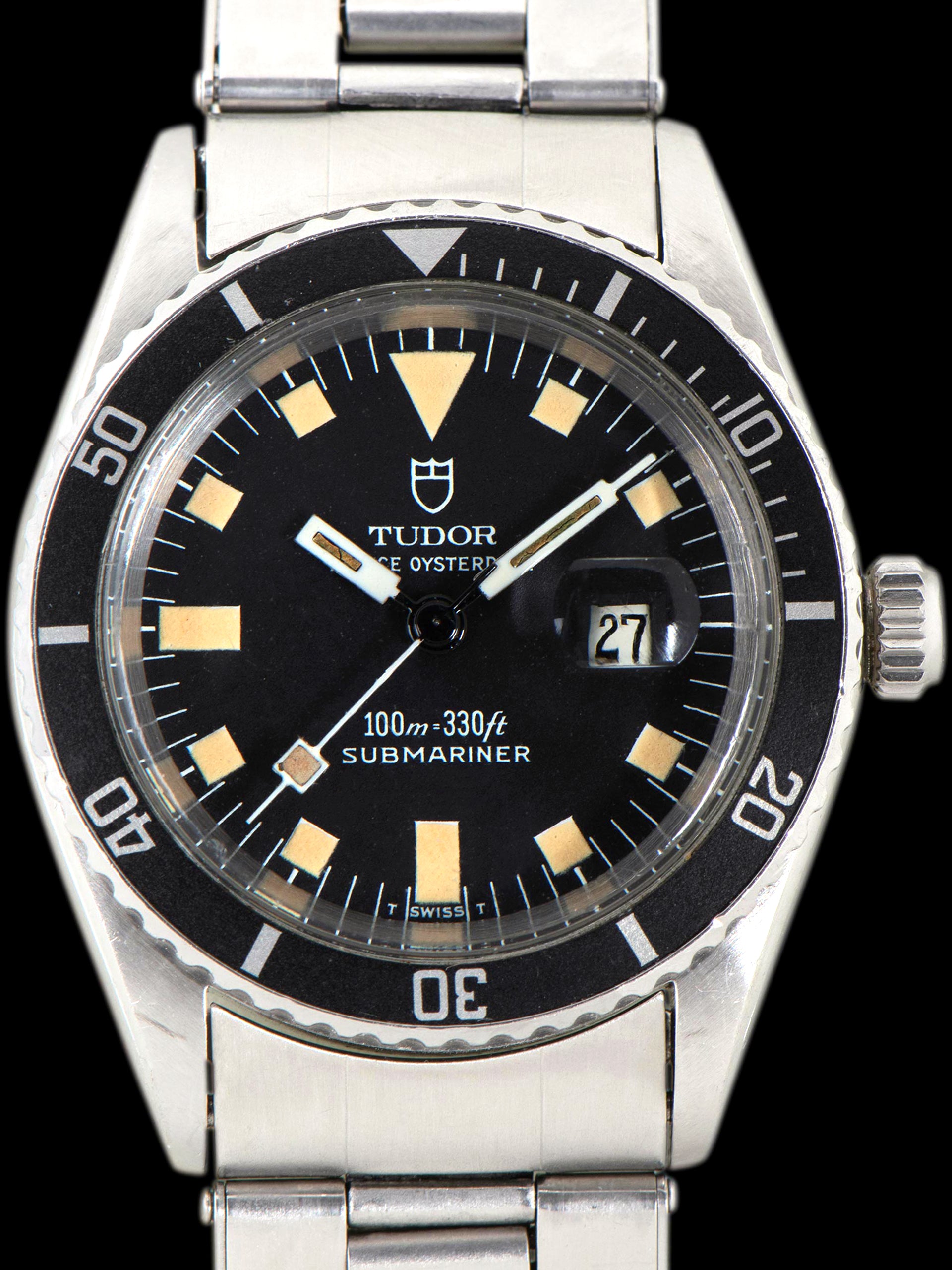 *Unpolished* 1978 Tudor Mini-Submariner (Ref. 9091/0) W/ Box, Papers, & Early Service Receipt