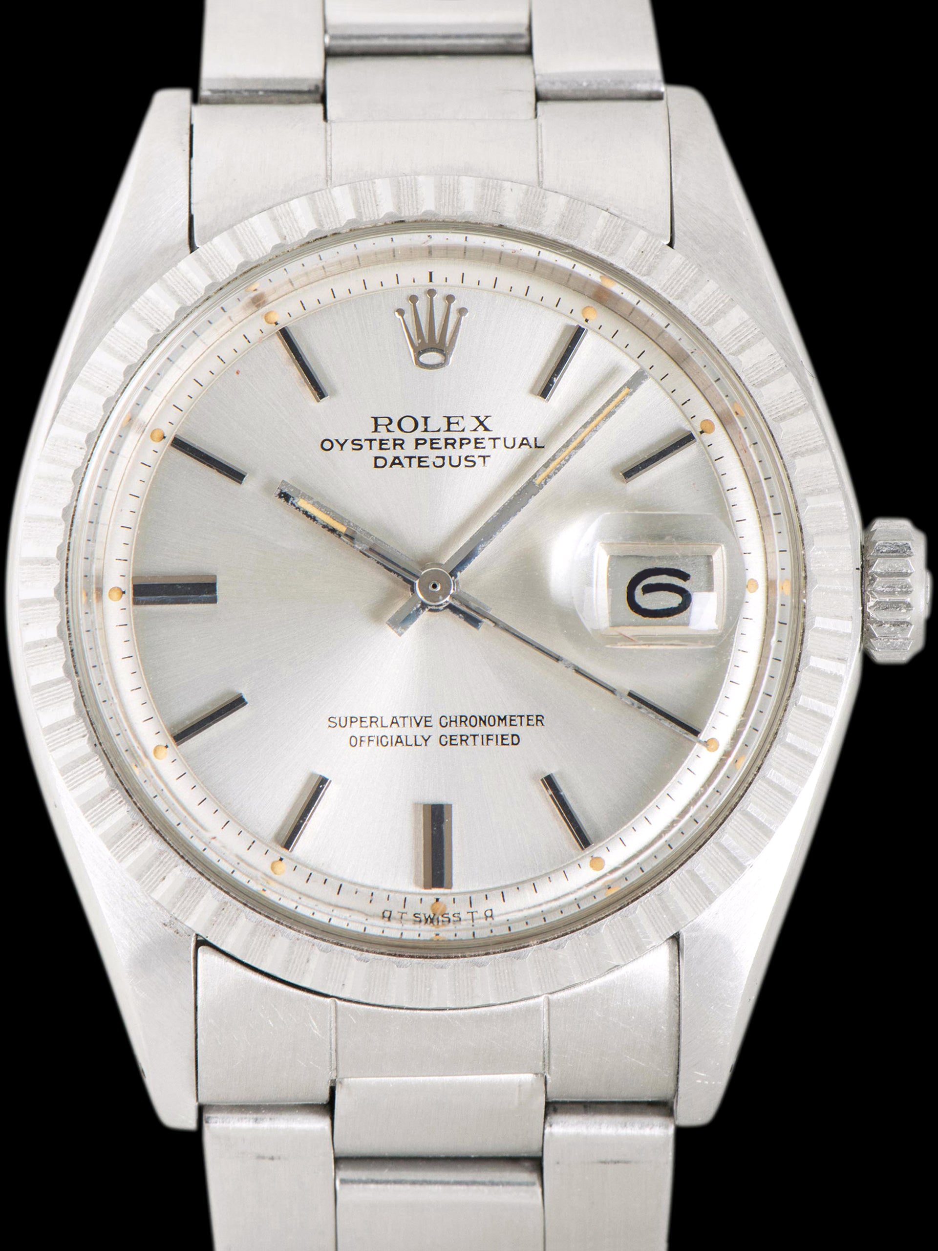 *Unpolished* 1975 Rolex Datejust (Ref. 1603) Silver "Sigma" Dial