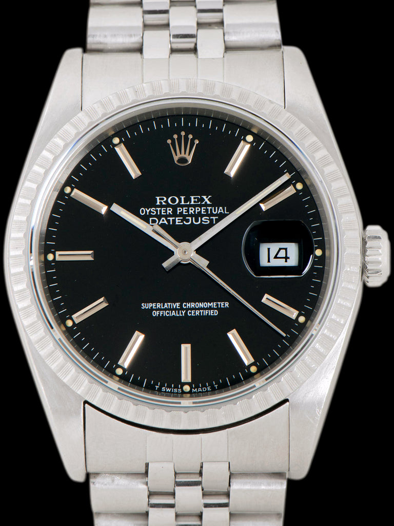 1989 Rolex Datejust (Ref. 16220) Black Dial