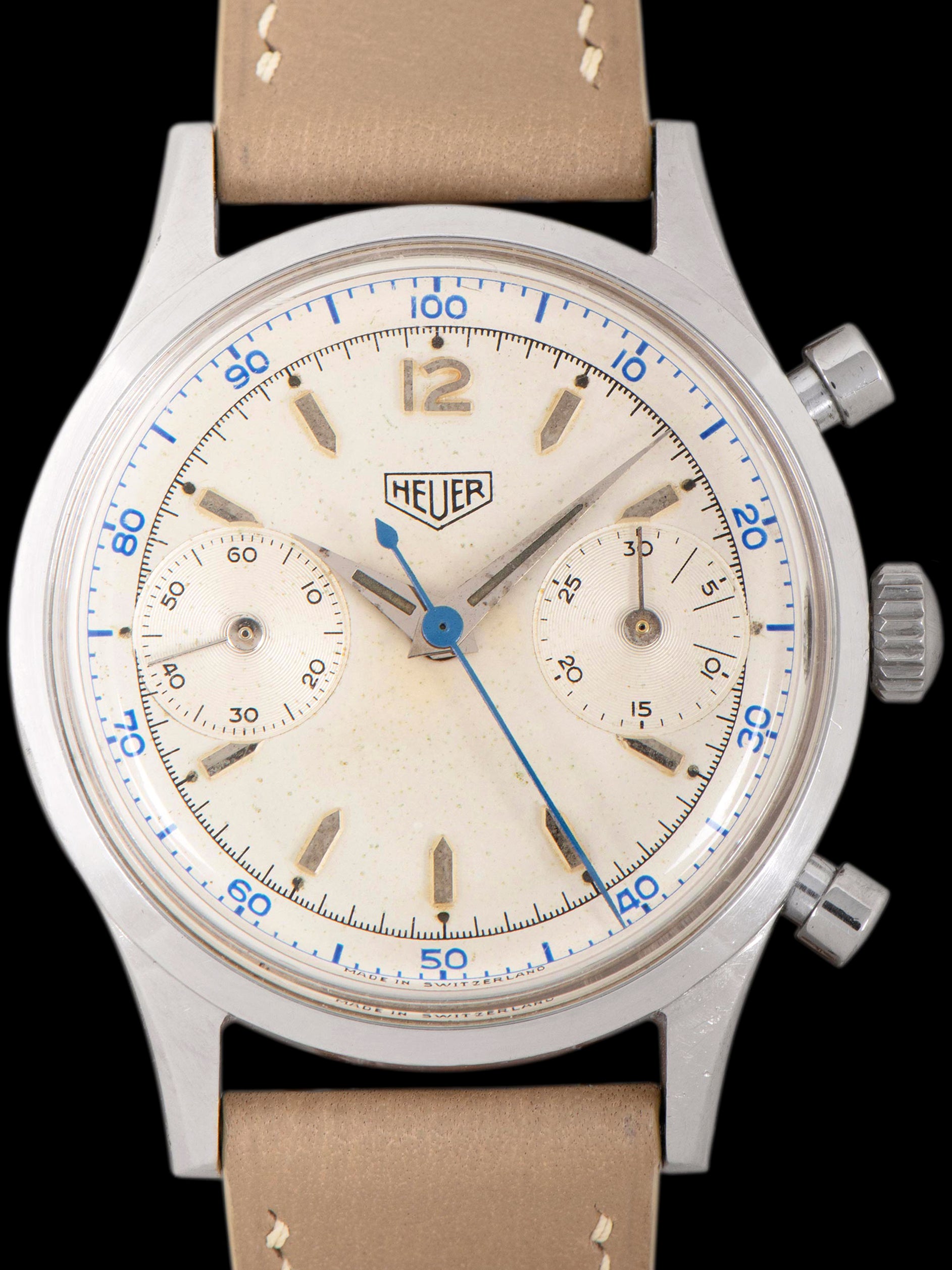 1950s Heuer Pre-Carrera Chronograph (Ref. 3336) "Decimeter"