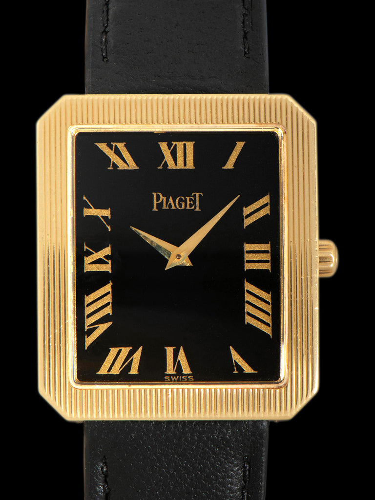 1980s Piaget Protocole 18K YG (Ref. 90154) Black Dial