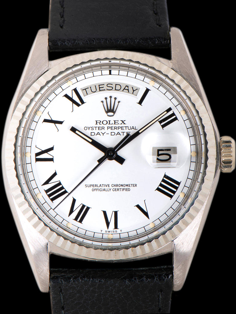 1971 Rolex Day-Date 18K WG (Ref. 1803) White "Buckley" Dial