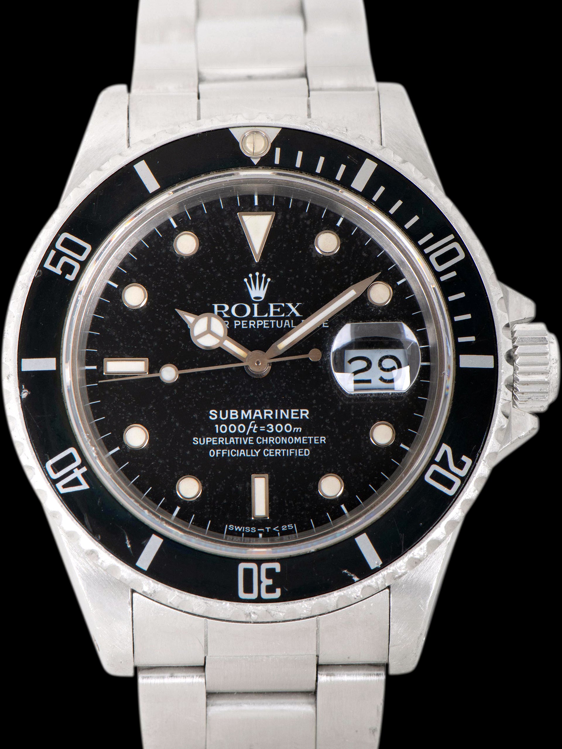 1988 Rolex Submariner (Ref. 168000) "Triple 0" W/ Box & Papers