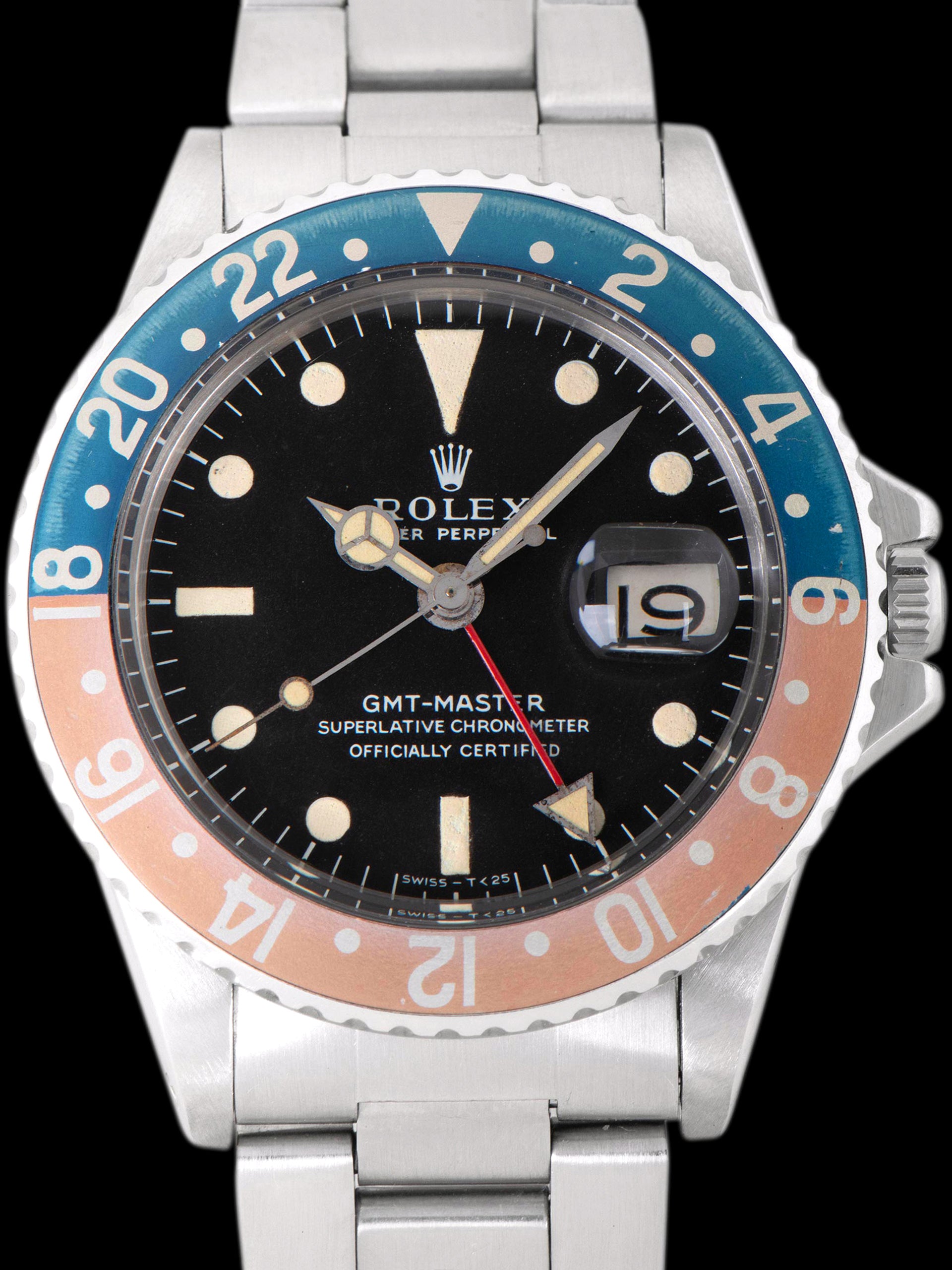 1968 Rolex GMT-Master (Ref. 1675) Mk. I Dial W/ "US Army Airborne" Case Back Engraving