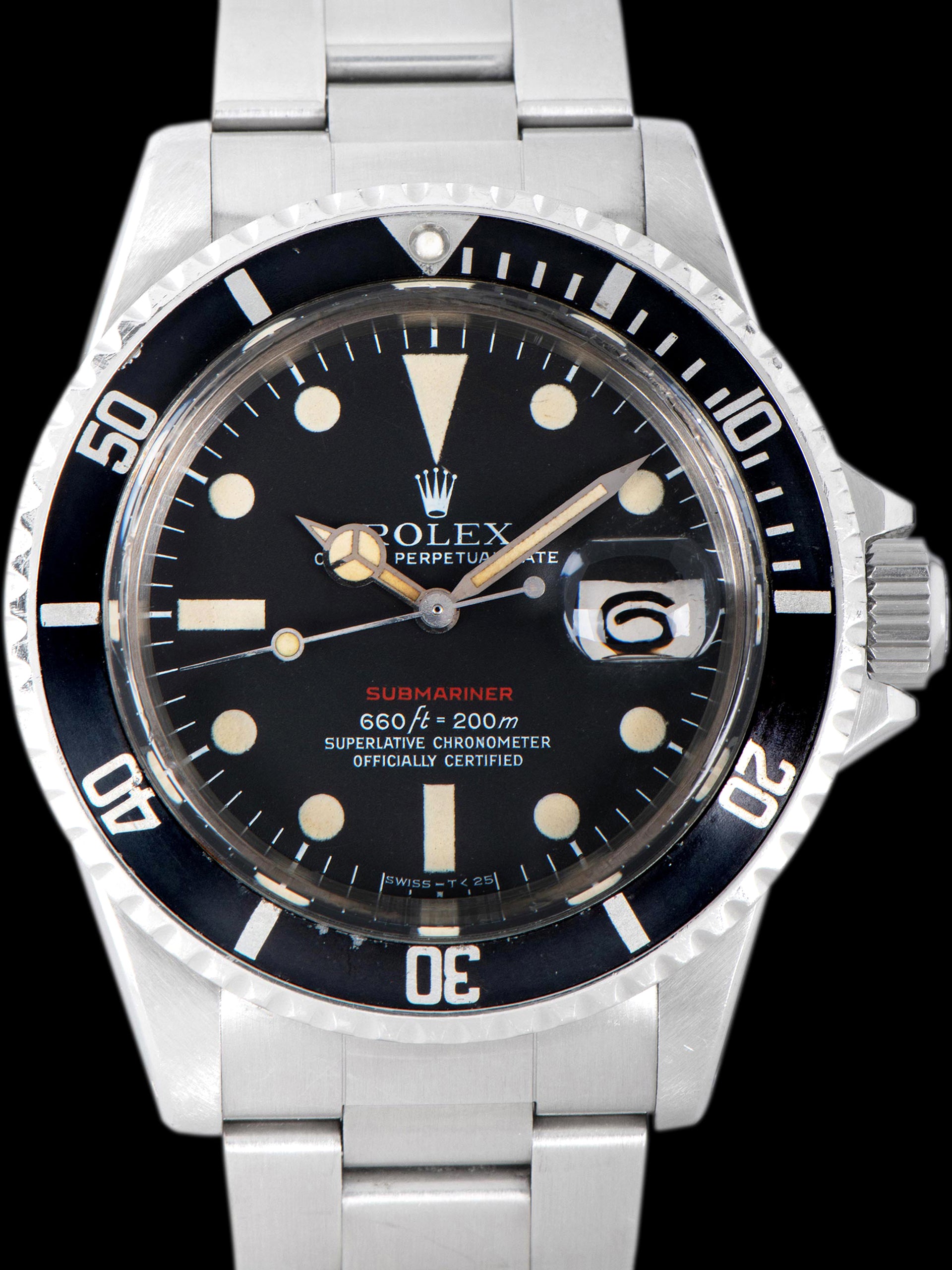 *Unpolished* 1972 Rolex Red Submariner (Ref. 1680) Mk. V Dial